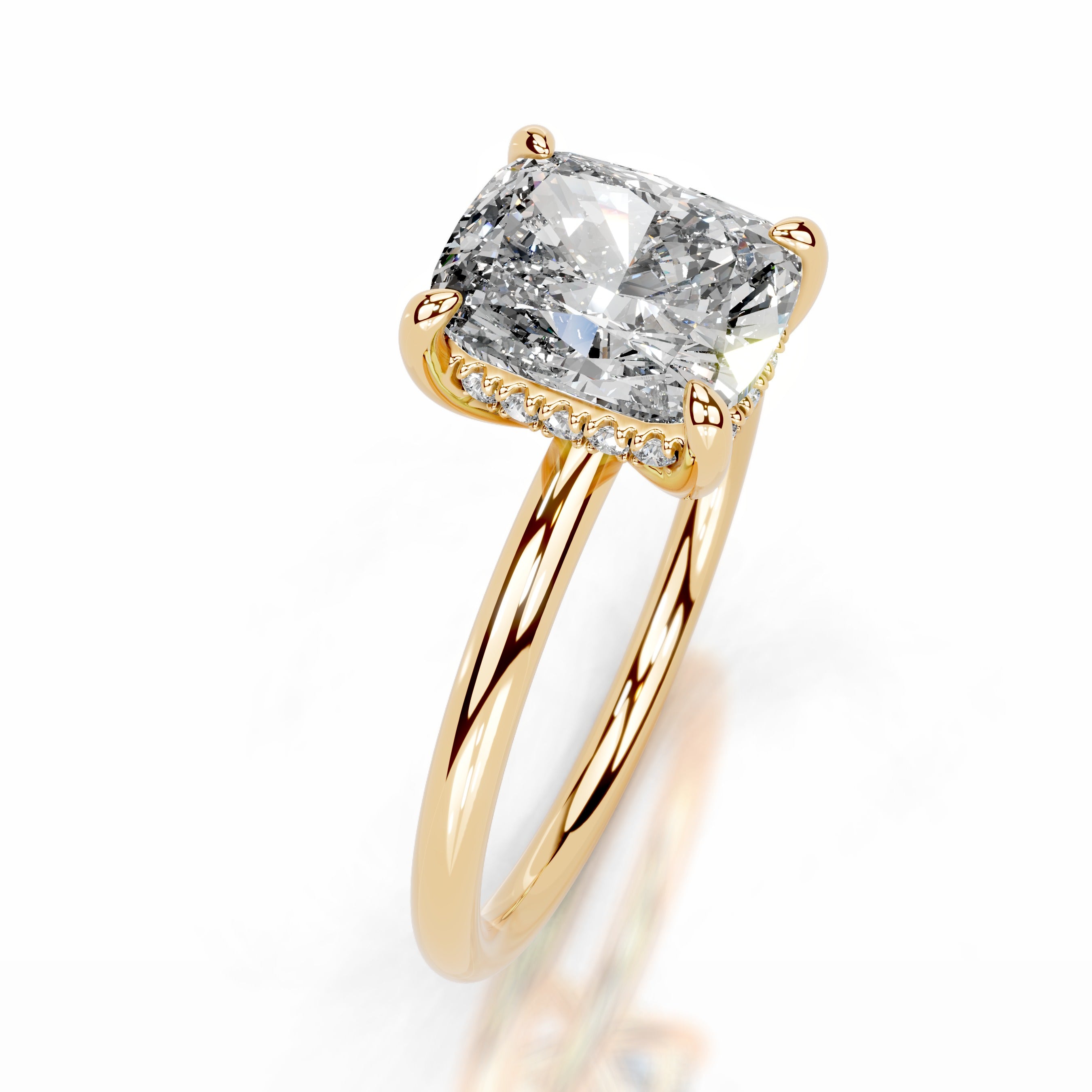 Willow Diamond Engagement Ring - 18K Yellow Gold、mySite、hinf8tx79