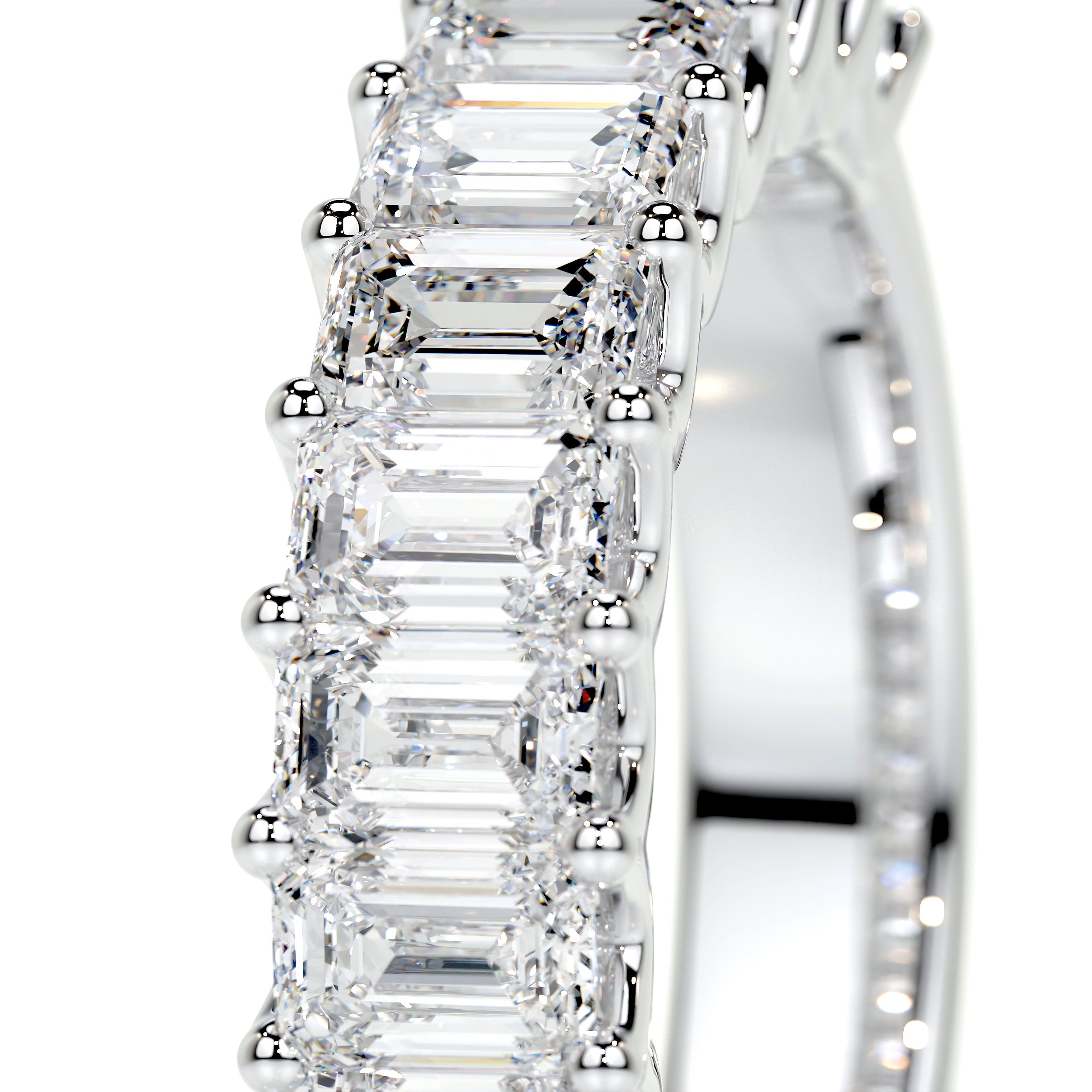 Gina Half Lab Grown Eternity Wedding Ring -14K White Gold、mySite、hinf8tx79