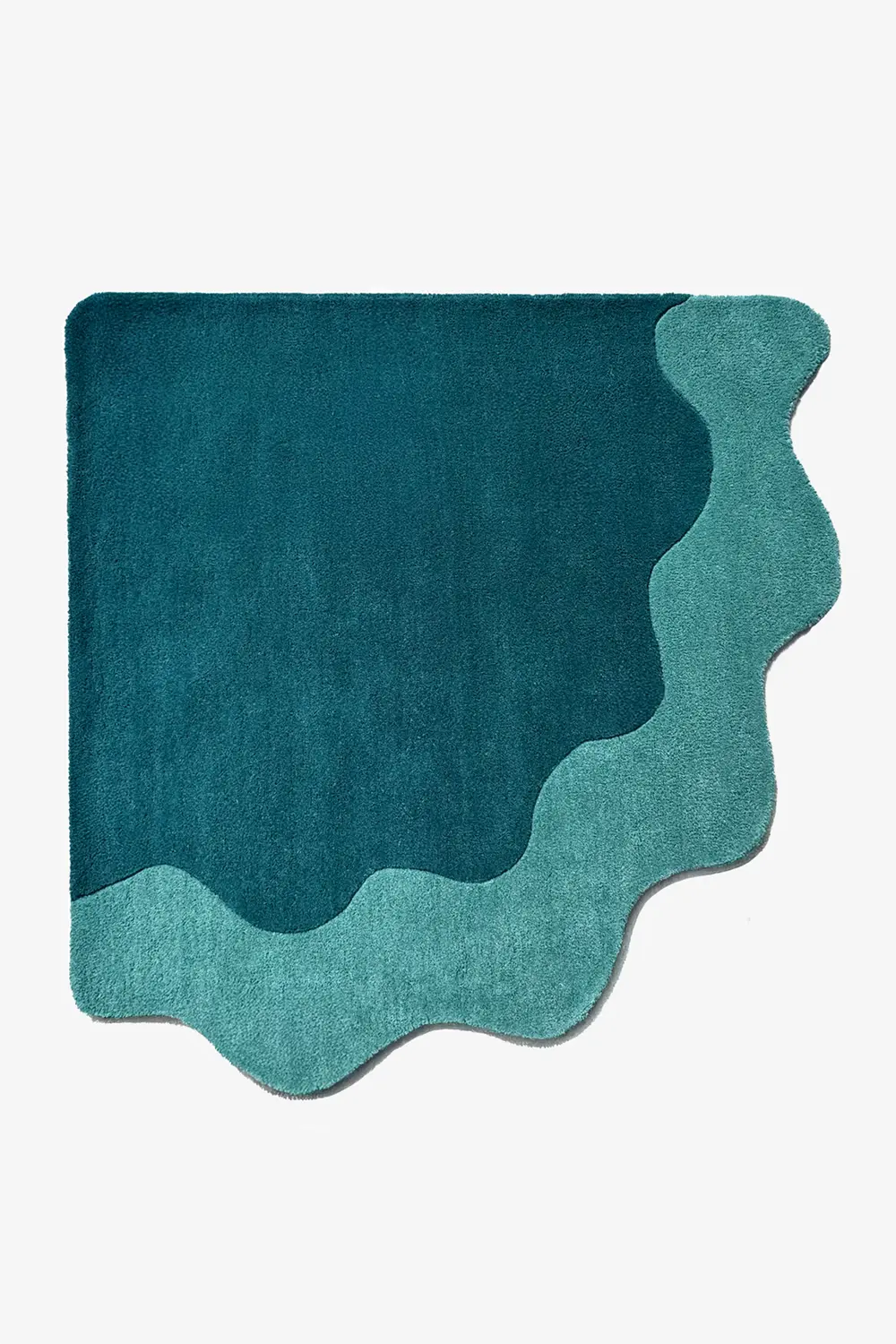Scallop Corner Hand Tufted Wool Rug、mySite、gigharbornorthrealestate