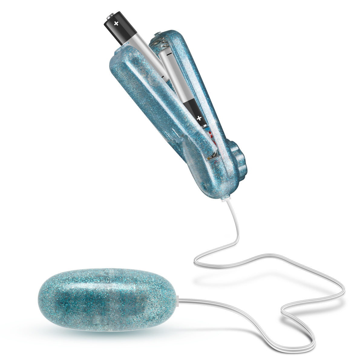 B Yours By Blush® | Glitter Power Bullet Blue 2.25-Inch Vibrating Bullet、mySite、bottomscart