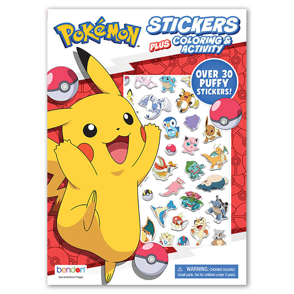  Pokemon Coloring & Activity Book With Puffy Stickers、mySite、ghnorth