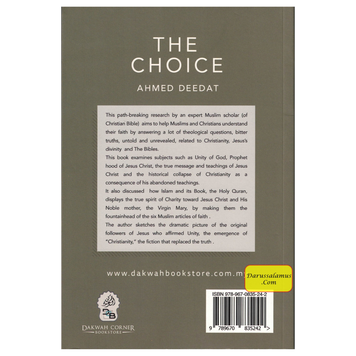 The Choice : Islam & Christianity By Ahmad Deedat、mySite、topwebapps
