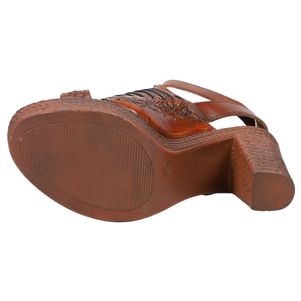 Mika III Embossed Cut Out Block Heel Sandals、mySite、gtrtttuynbv