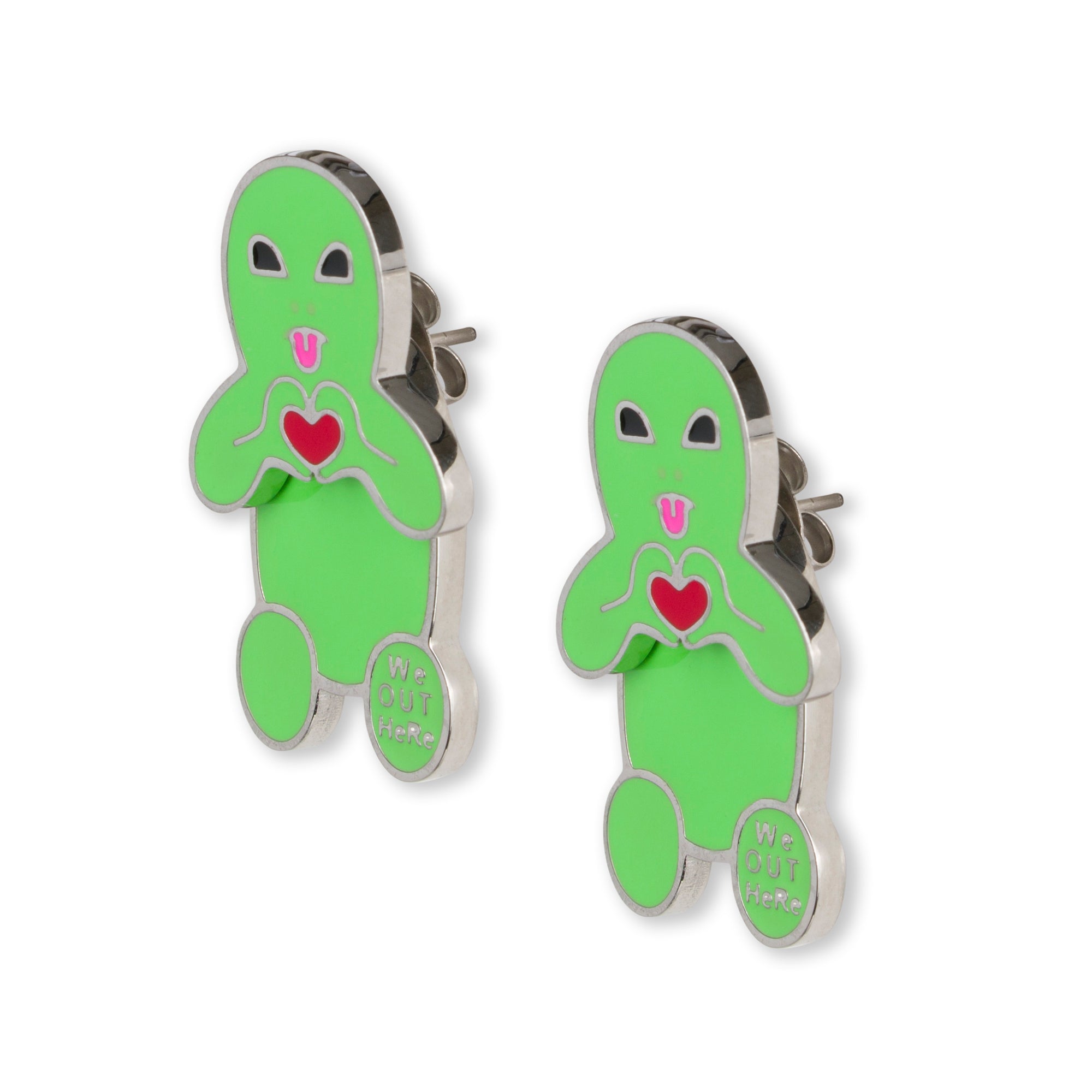  Alien Loves Earring Set (Green)、mySite、merchandisen