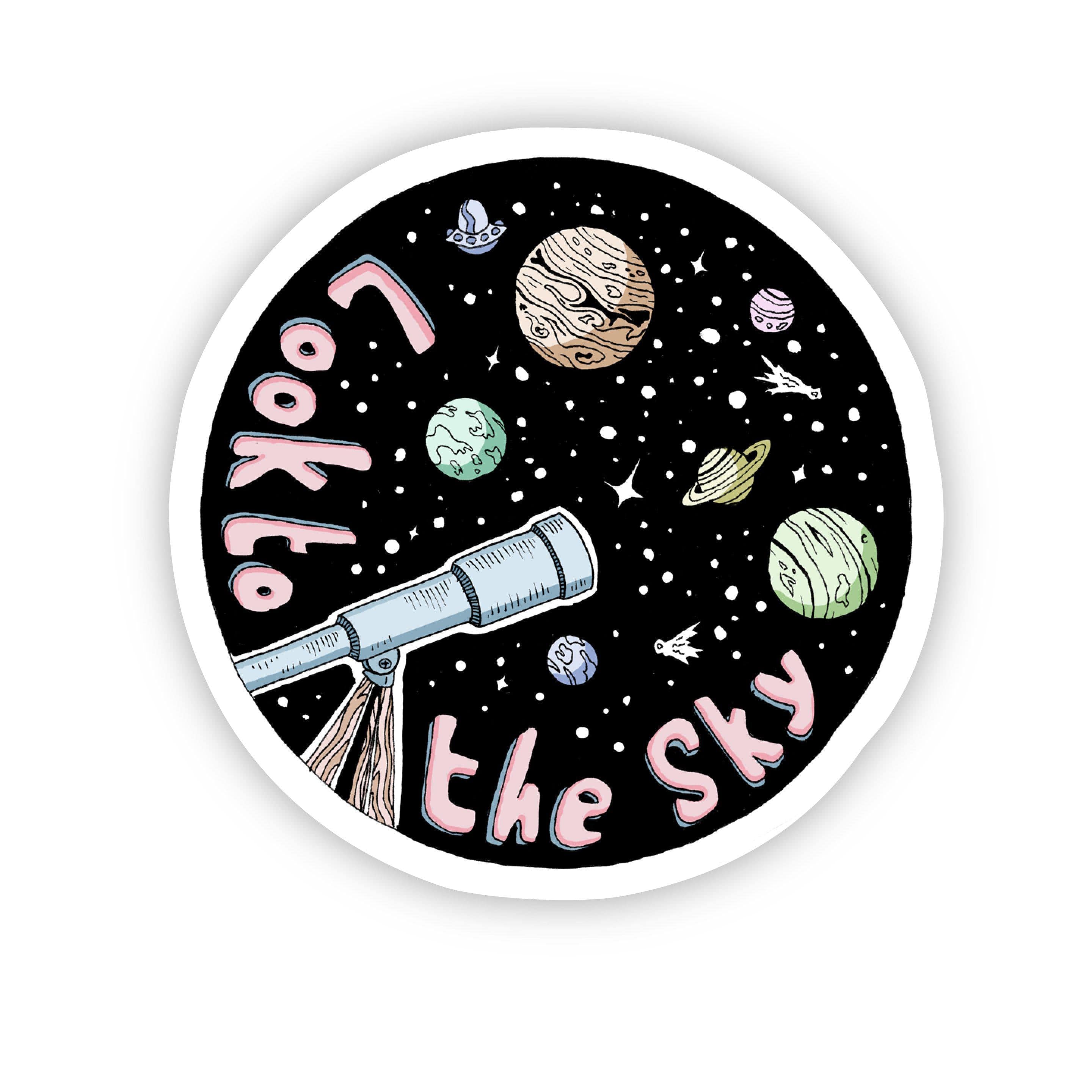  Look to the Sky Galaxy Space Sticker、mySite、elrpsem3k