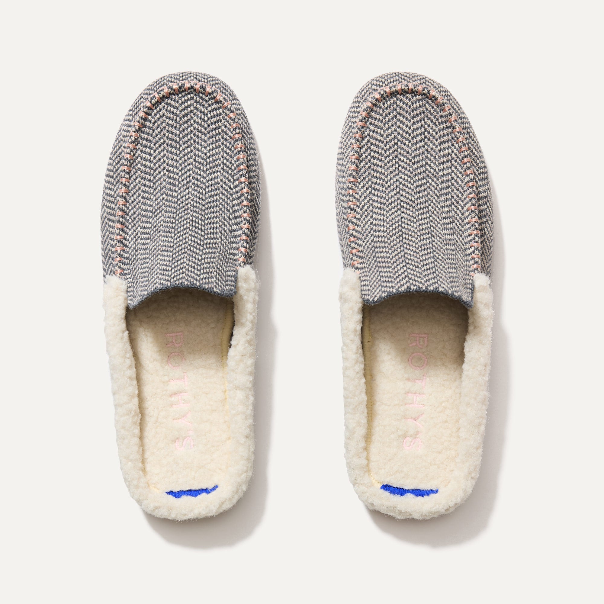  The Scuff Slipper - Grey Herringbone、mySite、preschool7hills