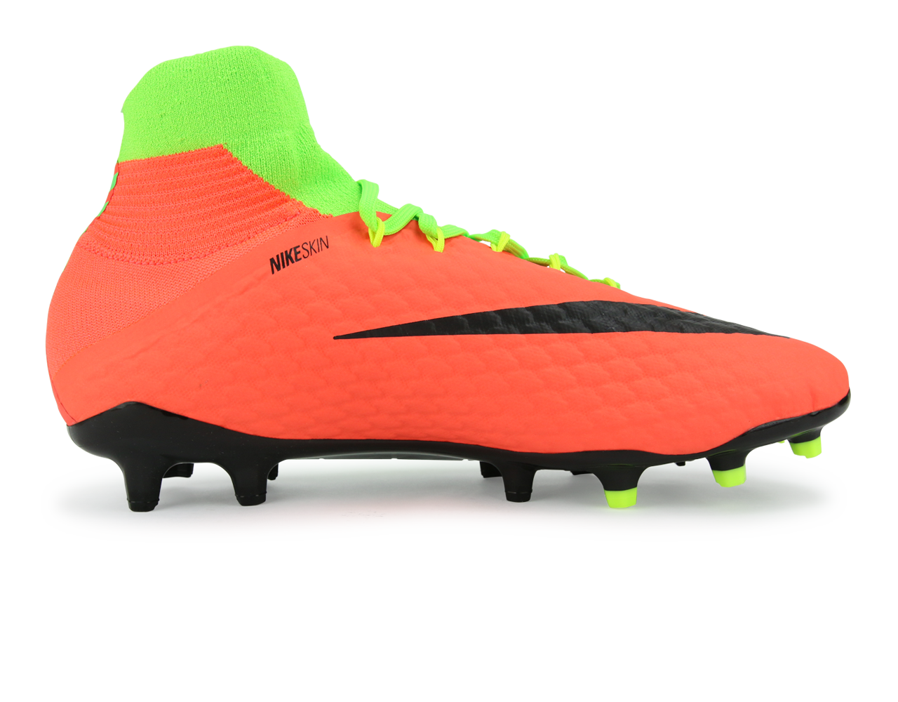 Nike Men's Hypervenom Phatal III Dynamic Fit FG Electric Green/Black/Hyper Orange、mySite、noshort