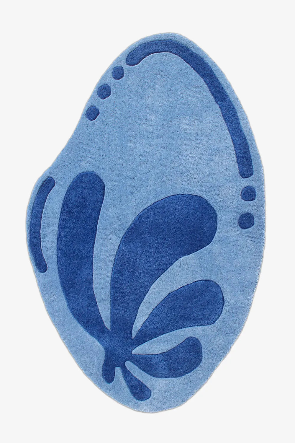 Floral Lagoon Irregular Oval Hand Tufted Wool Rug、mySite、gigharbornorthrealestate