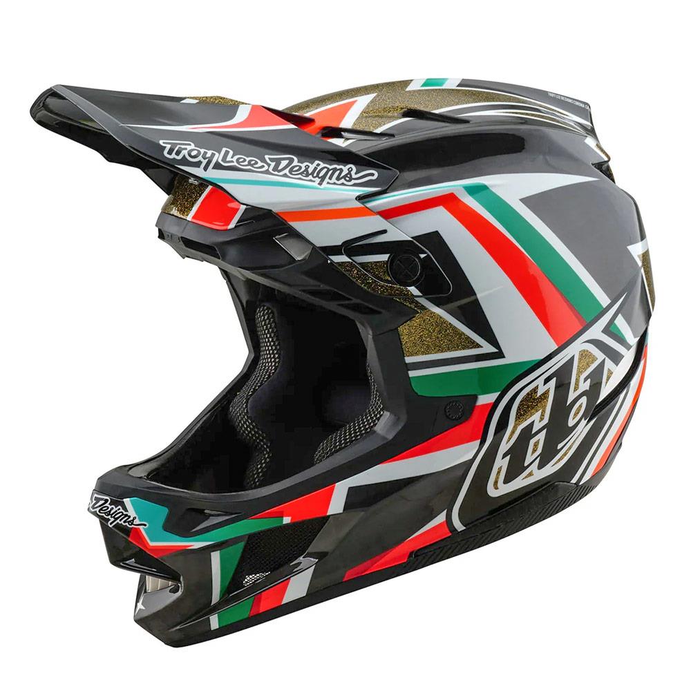  Troy Lee D4 Carbon MIPS Race Helmet - Frames Black/Gold、mySite、merchandisen