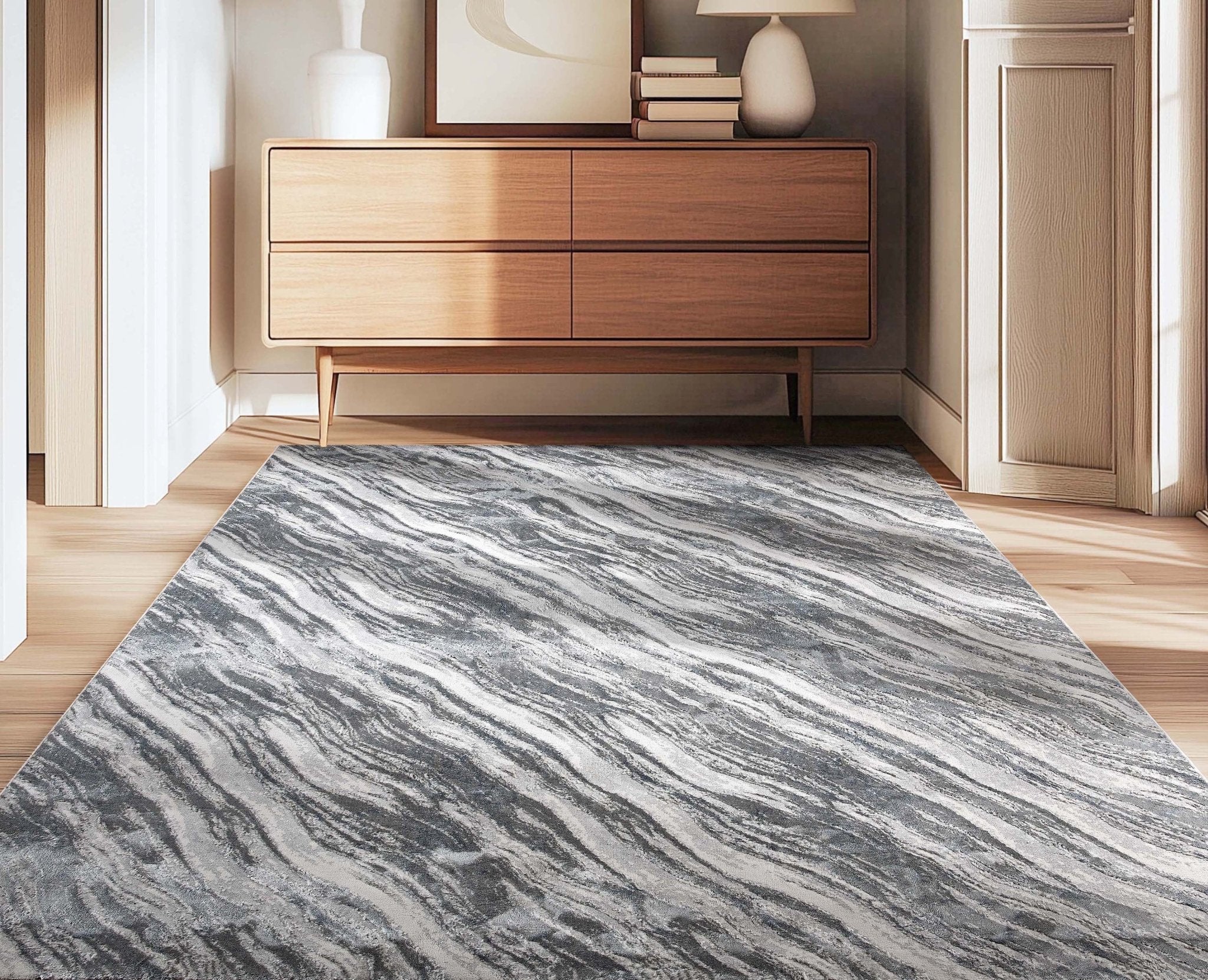 Esmilson Abstract Custom Rug - Wilton Weave, Glam Rug Design, Personalized Sizes、mySite、gigharbornorthrealestate