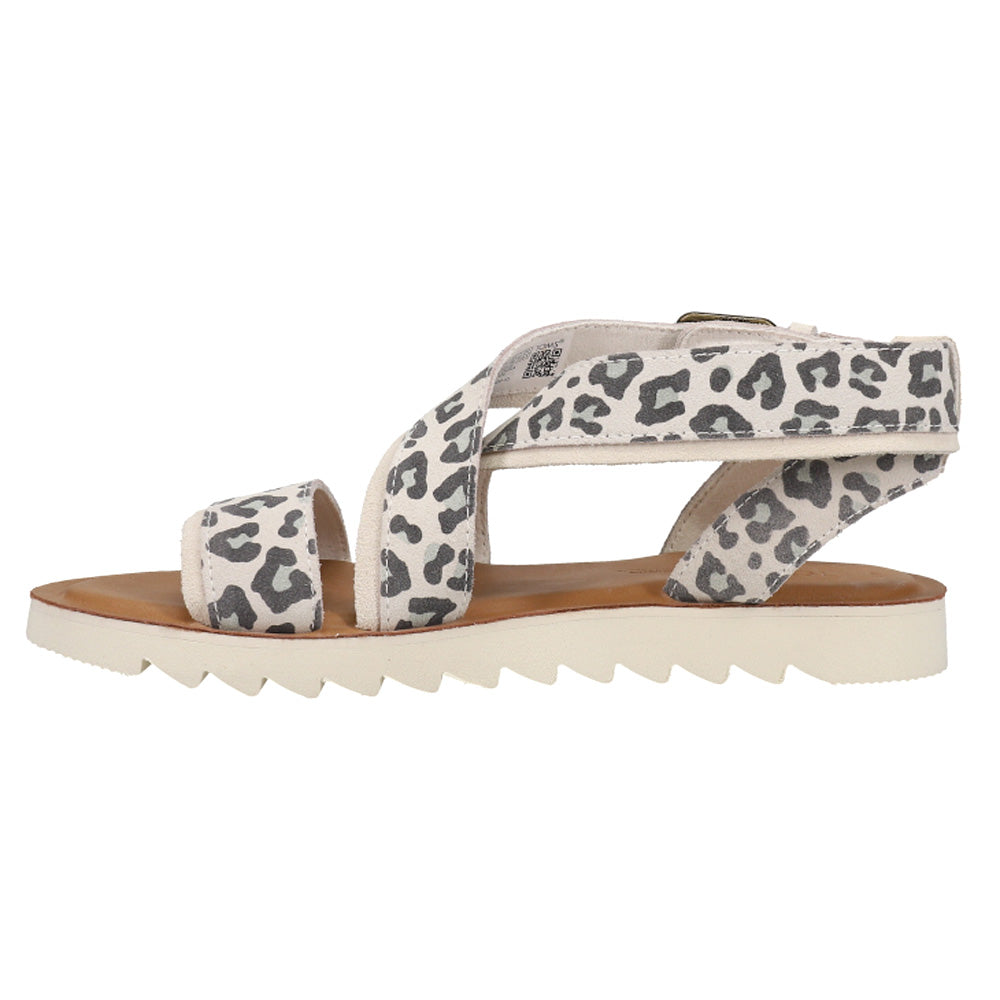 Sidney Tread Snow Leopard Ankle Strap Sandals、mySite、gtrtttuynbv
