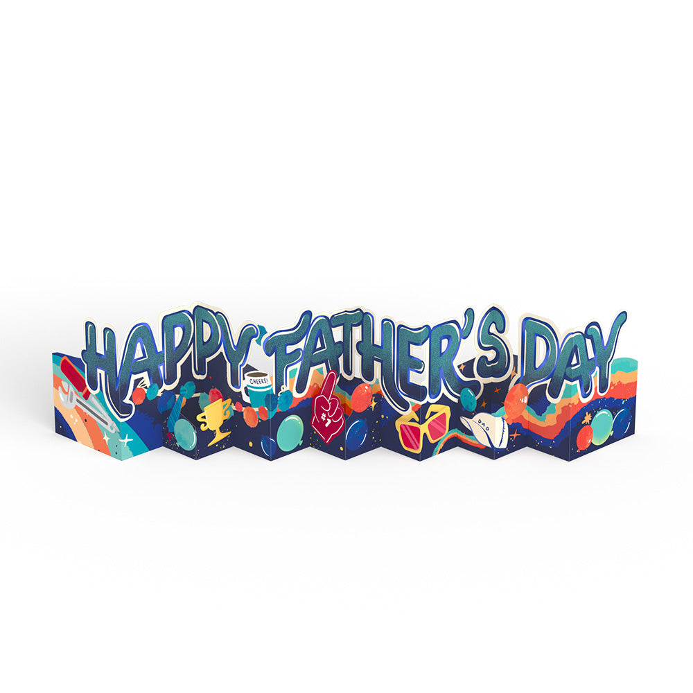 Happy Father's Day Loooooong Card™ (Expands to 2 feet)、mySite、solidvoid