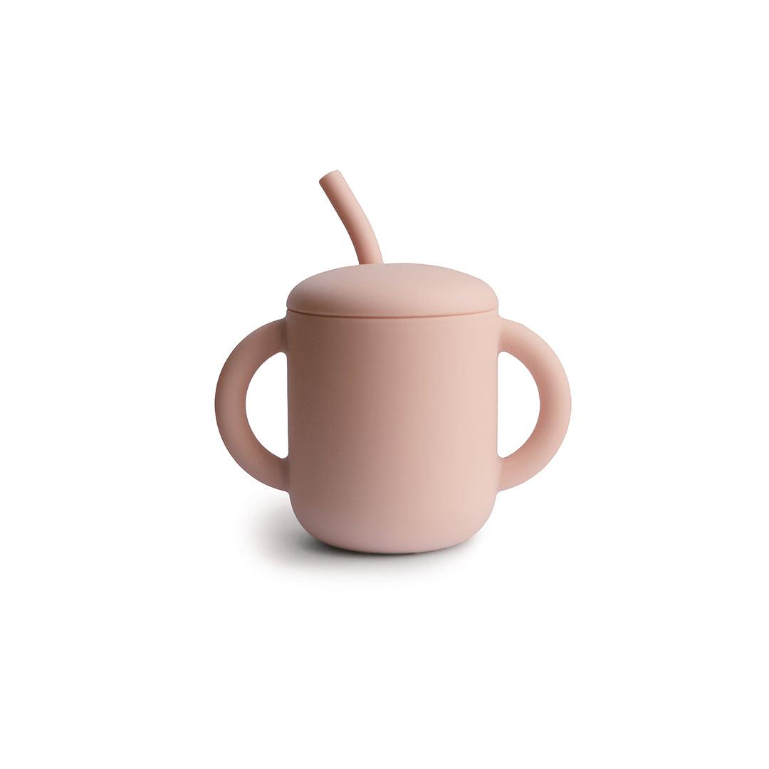  Mushie Training Cup + Straw - Blush、mySite、merchandisen