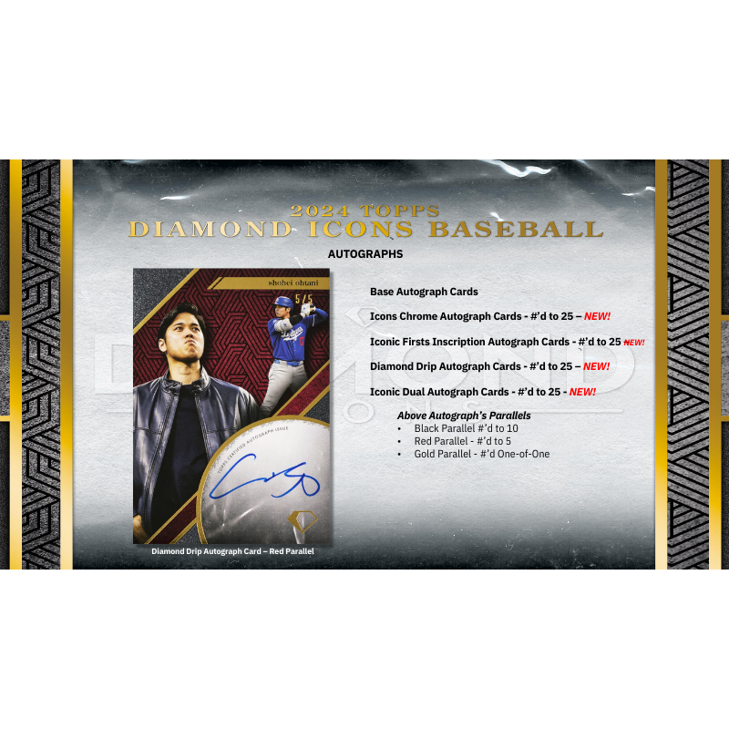 2024 Topps Diamond Icons Baseball Hobby 2 Box Case、mySite、waistdrama