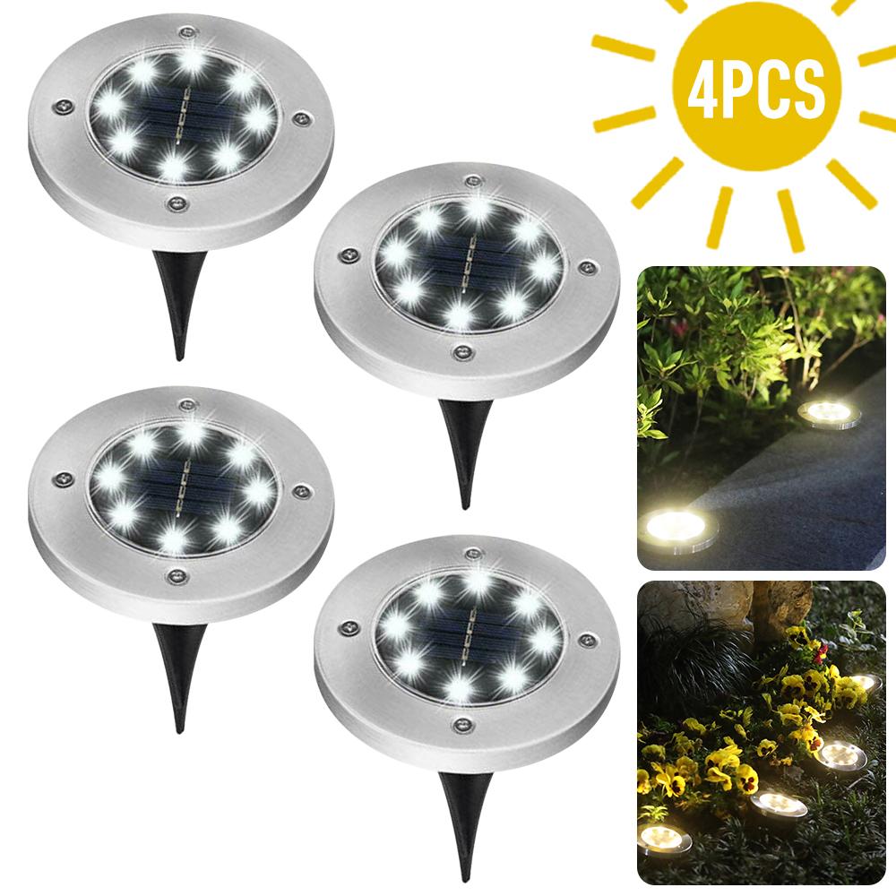 Solar Powered Outdoor Pathway LED Lights - Set of 4、mySite、camillekostekn
