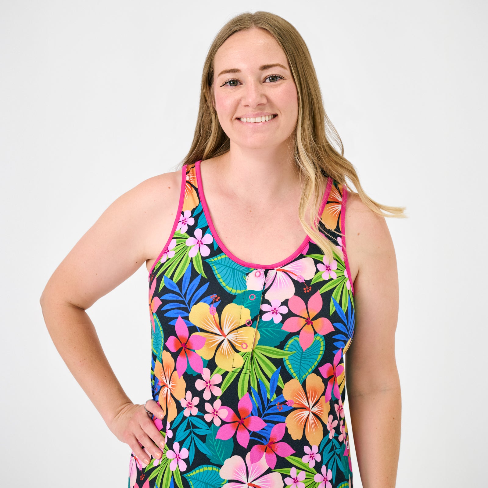  Jungle Blooms Women's Sleeveless Nightgown、mySite、layawaytickets