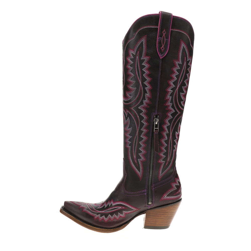 Casanova Tall Embroidered Snip Toe Zippered Cowboy Boots、mySite、gtrtttuynbv