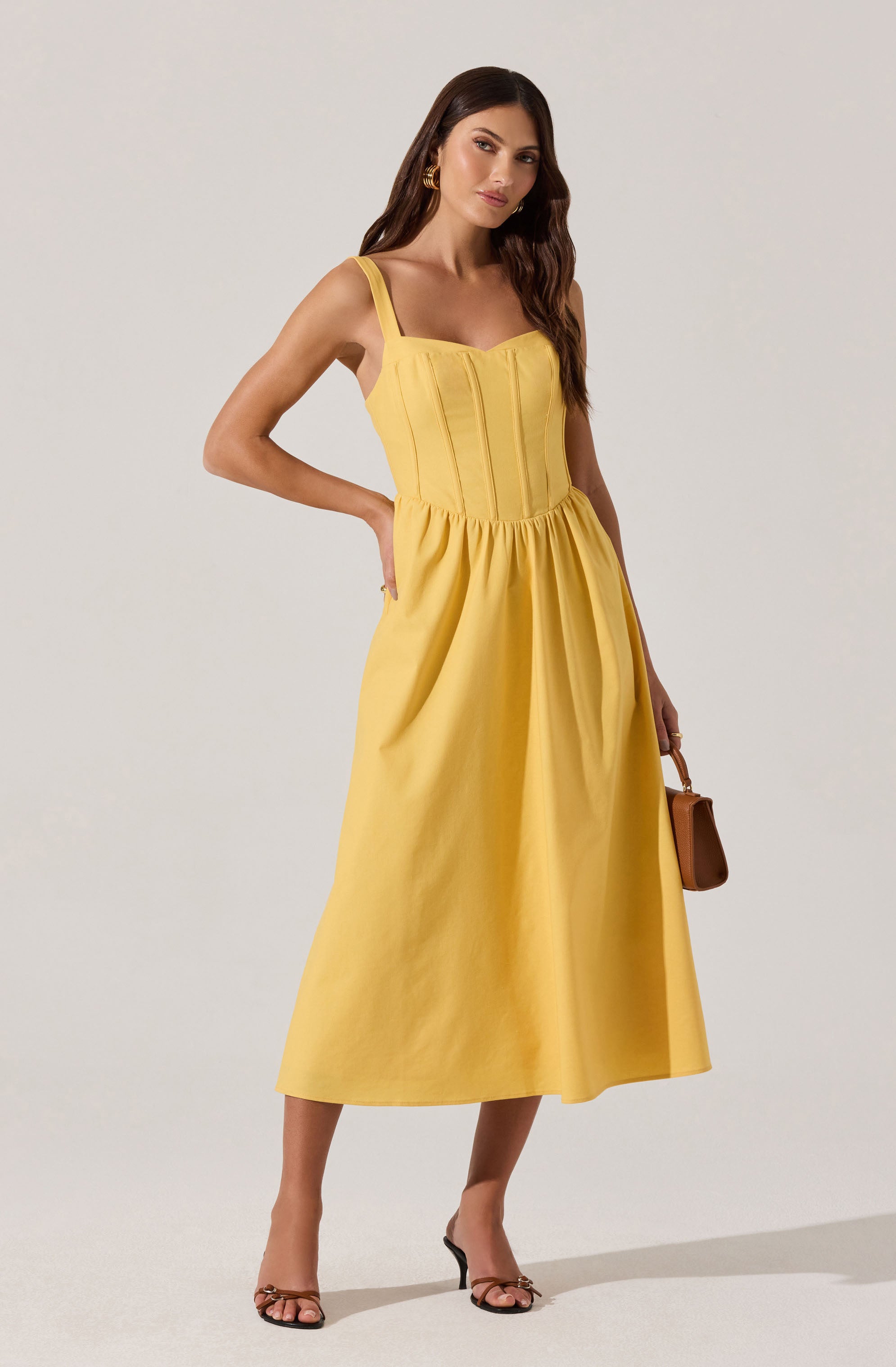 Sweetheart Corset Linen Dress、mySite、solidvoid