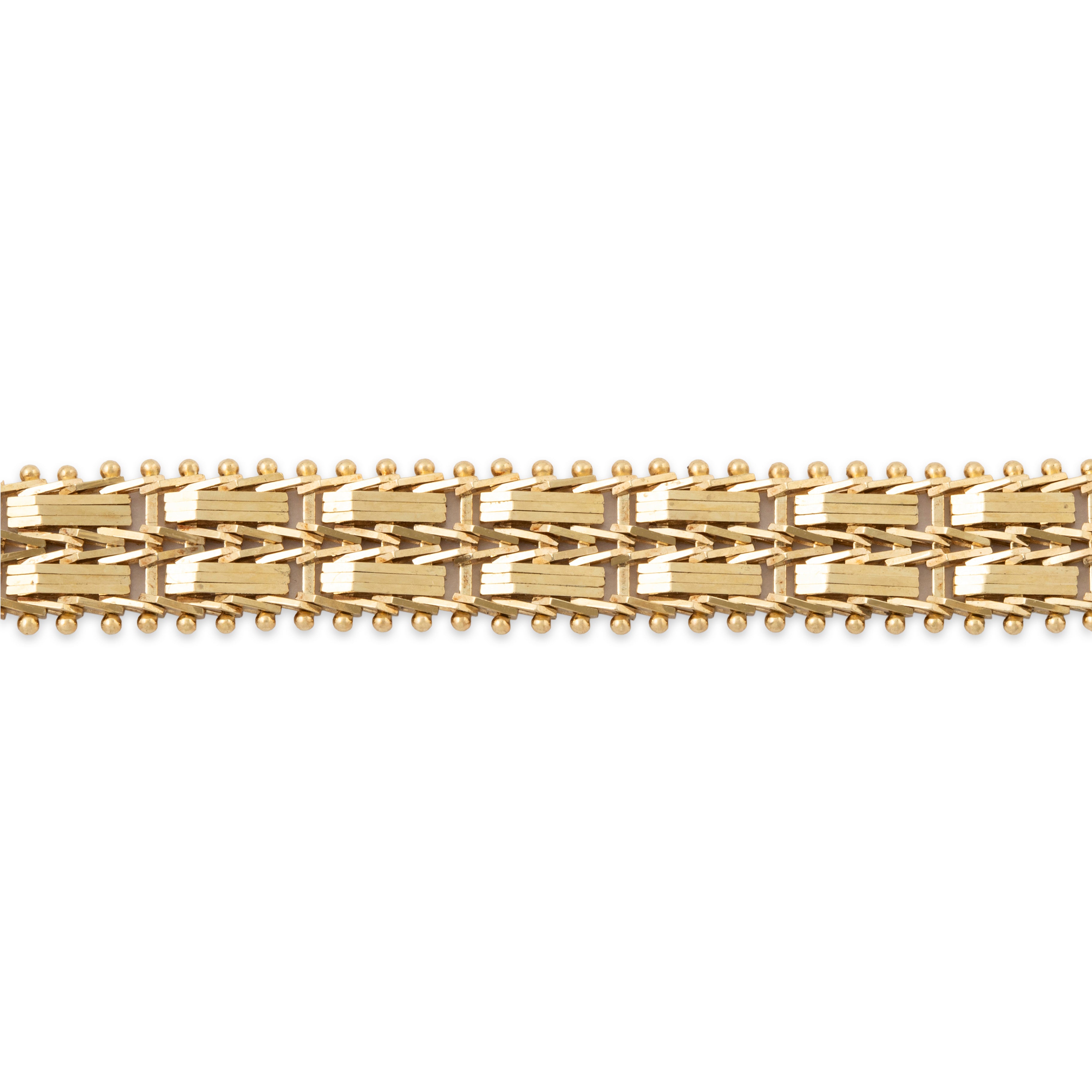 Vintage 14k Yellow Gold Articulated Chain Link Bracelet 7、mySite、hinf8tx79