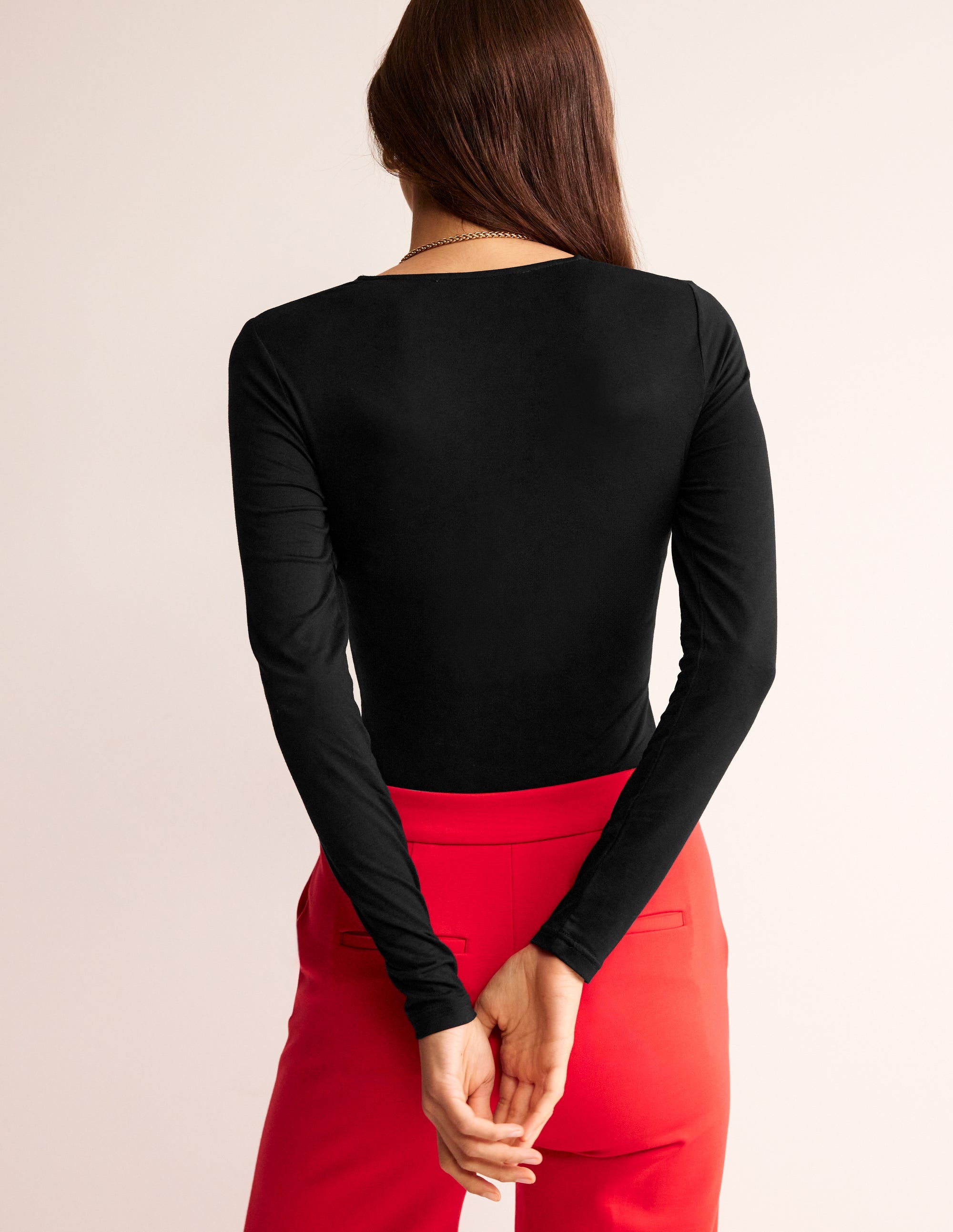  Long Sleeve Wrap Top-Black、mySite、ashleygrahame