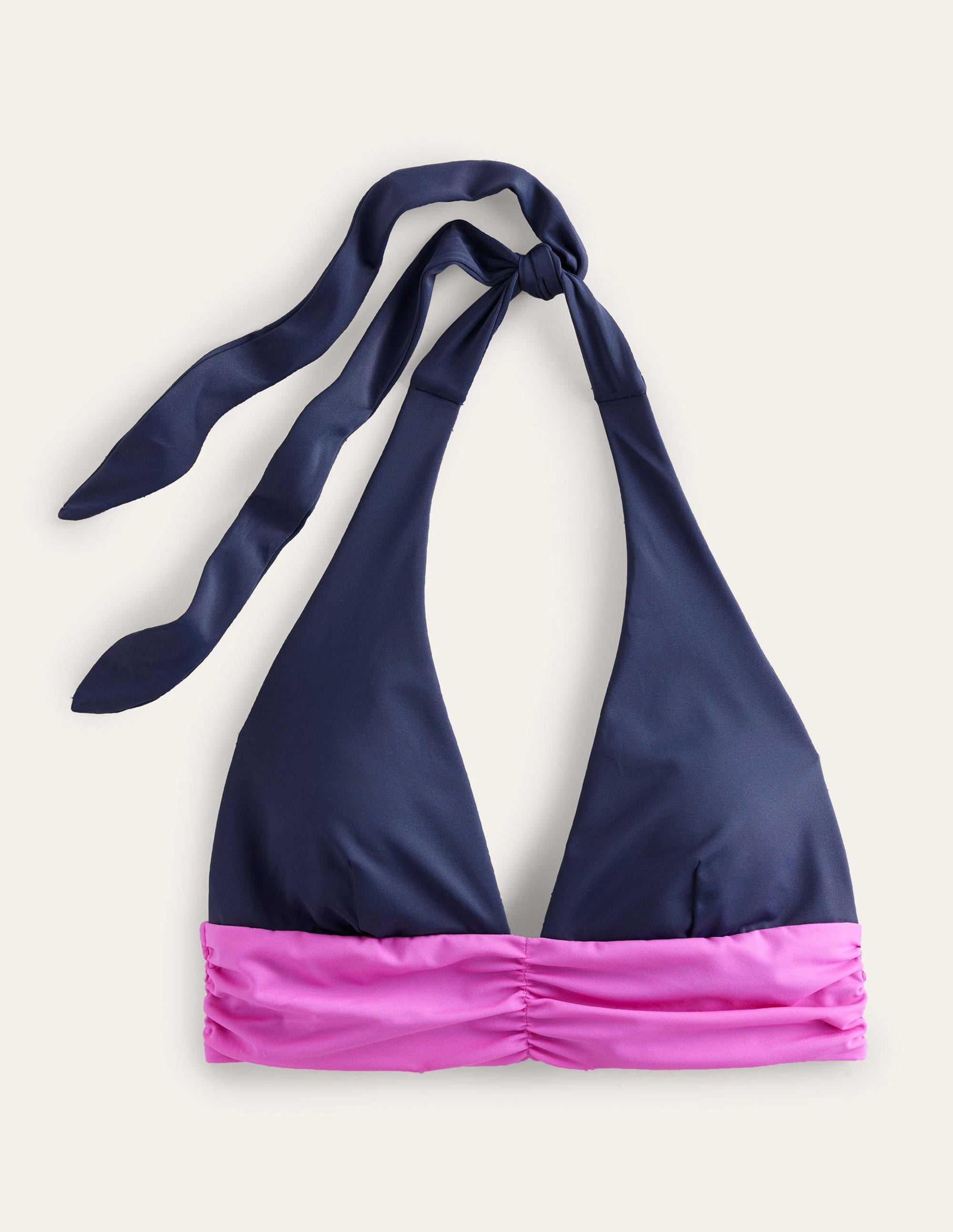  Bow Detail Halter Bikini Top-Midnight, Pink Colourblock、mySite、ashleygrahame