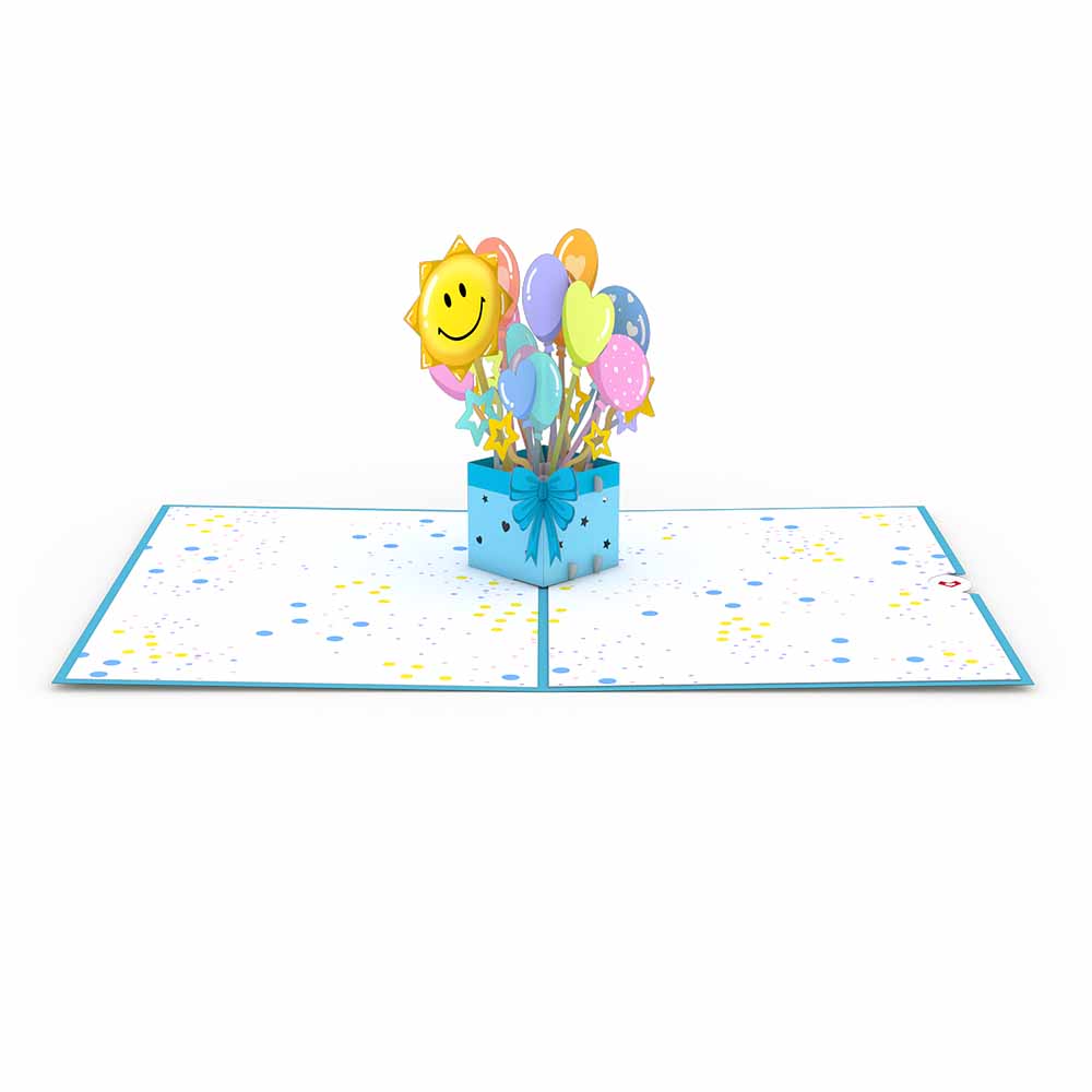 Get Well Soon Balloons Pop-Up Card、mySite、solidvoid