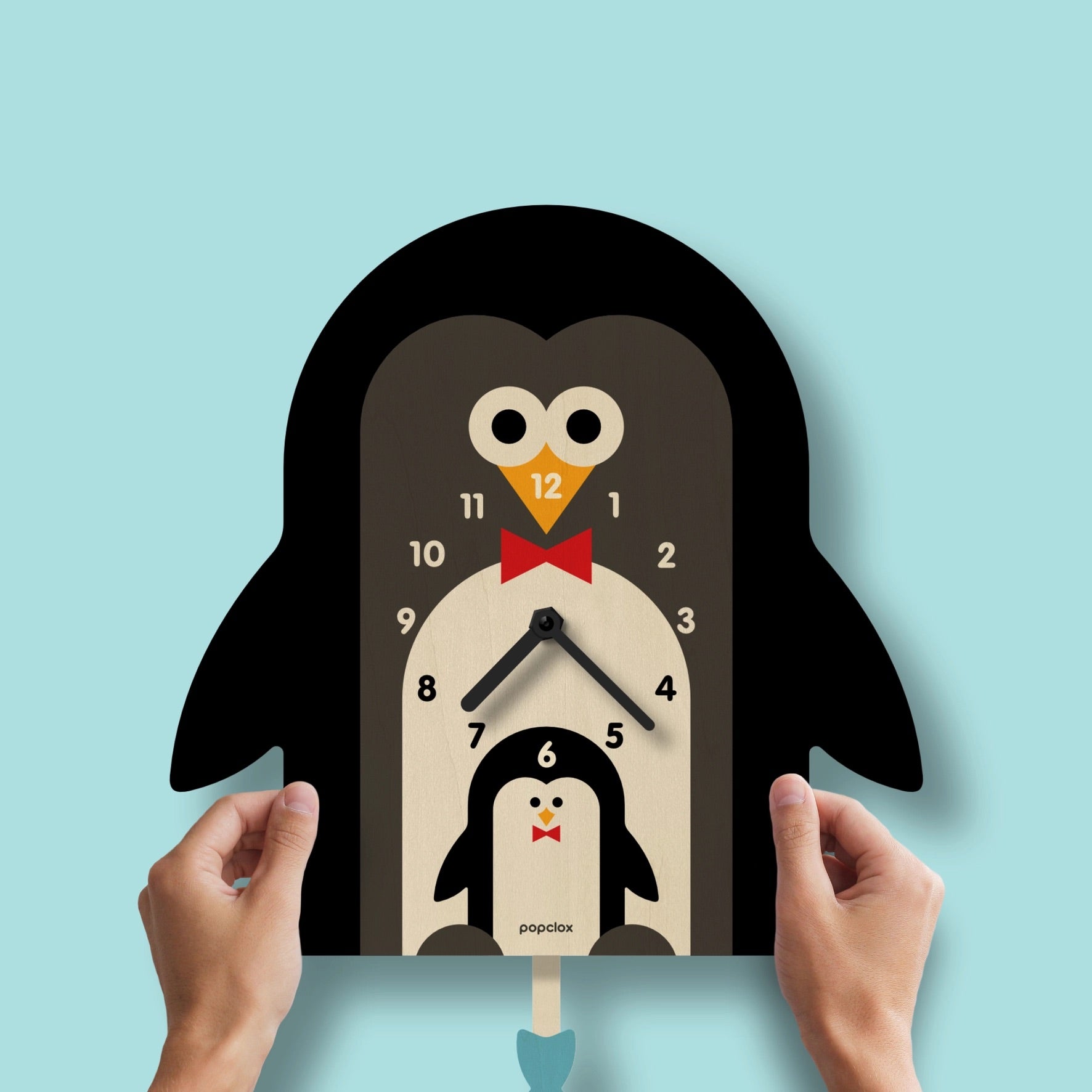 Penguin Pendulum Clock - Wood、mySite、g9winljtr