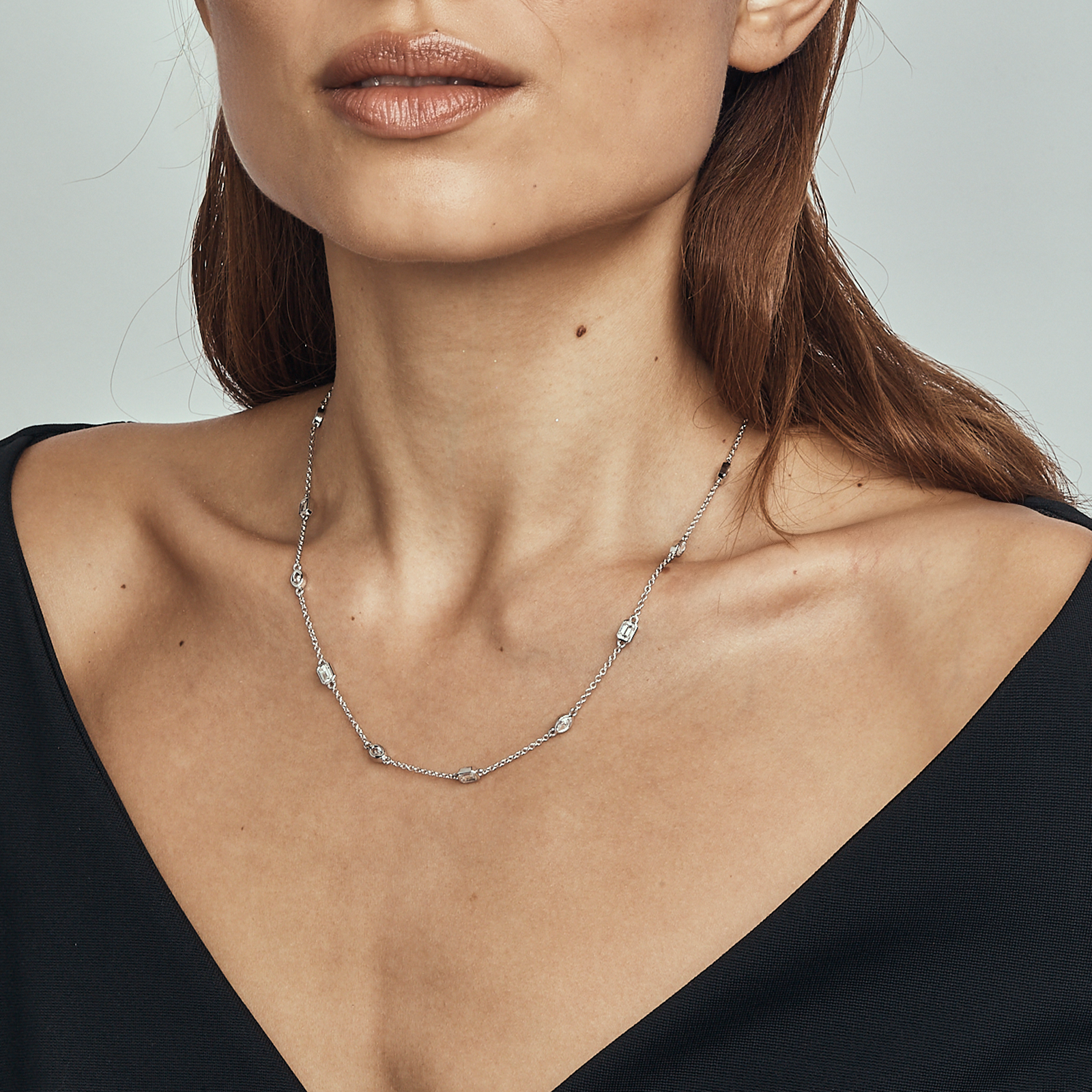 Leonie Lab Grown Diamond Collier - 18K White Gold、mySite、hinf8tx79