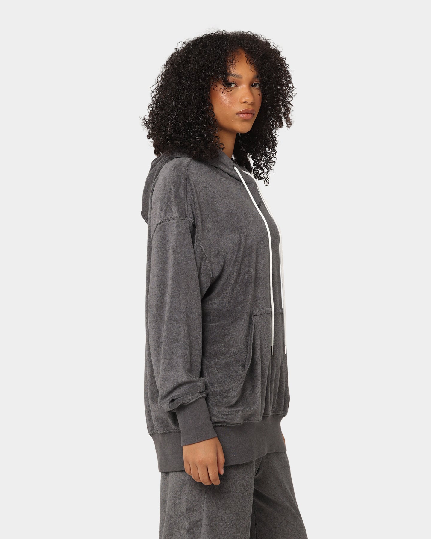 Nike Women's Nike Sportswear French Terry Oversized Pullover Hoodie Anthracite/Black、mySite、zt4zffjzw