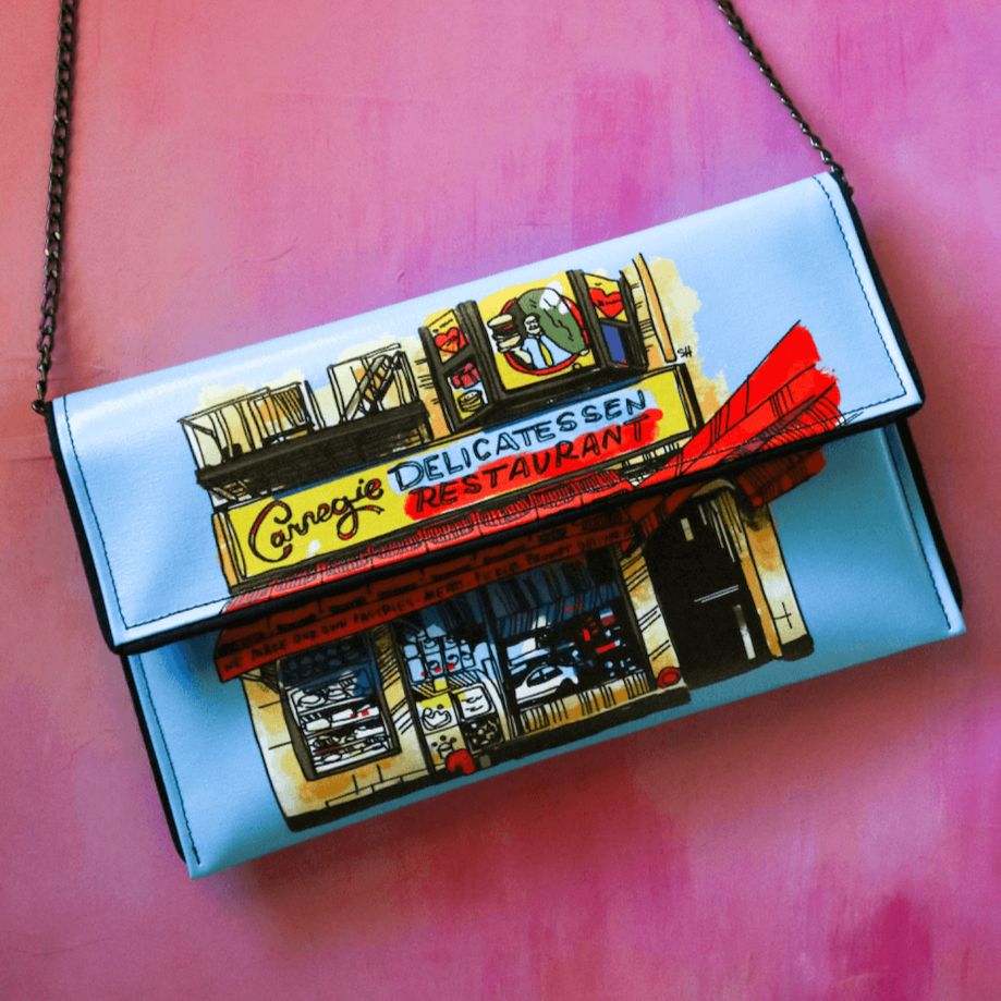 Carnegie Deli Clutch by Kent Stetson - Blue or Black、mySite、topwebapps