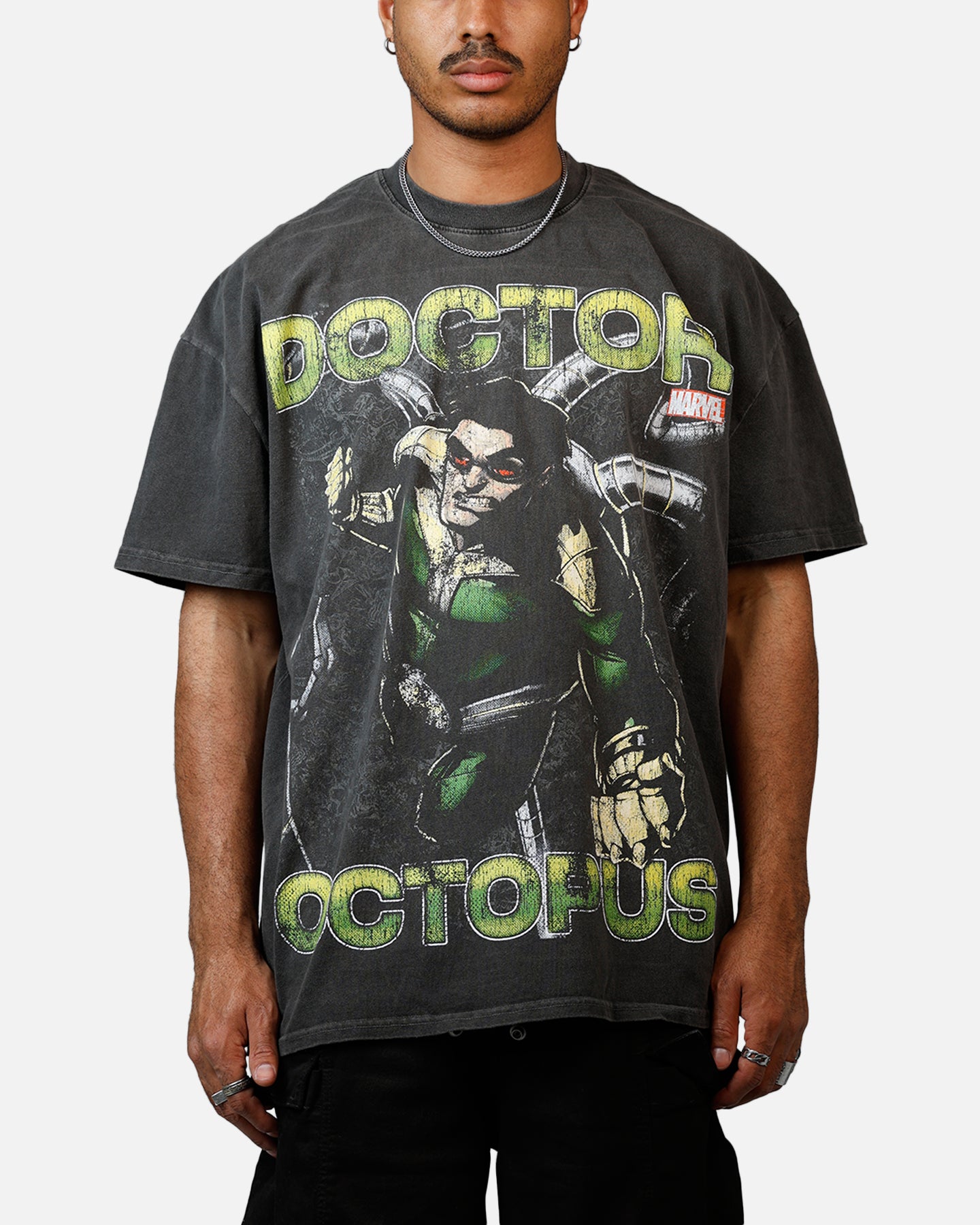 Goat Crew Marvel Villians Doctor Octopus Heavy T-Shirt Black Wash、mySite、zt4zffjzw