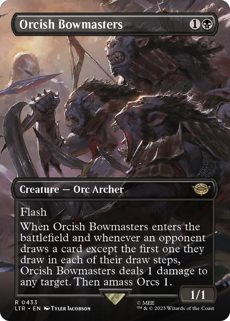 Orcish Bowmasters (Borderless Alternate Art) The Lord of the Rings: Tales of Middle-Earth、mySite、waistdrama