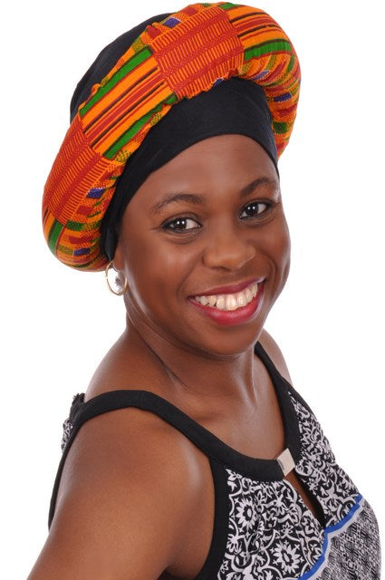 Unique Cap and African Print Kente Band-DP3227HB、mySite、solidvoid