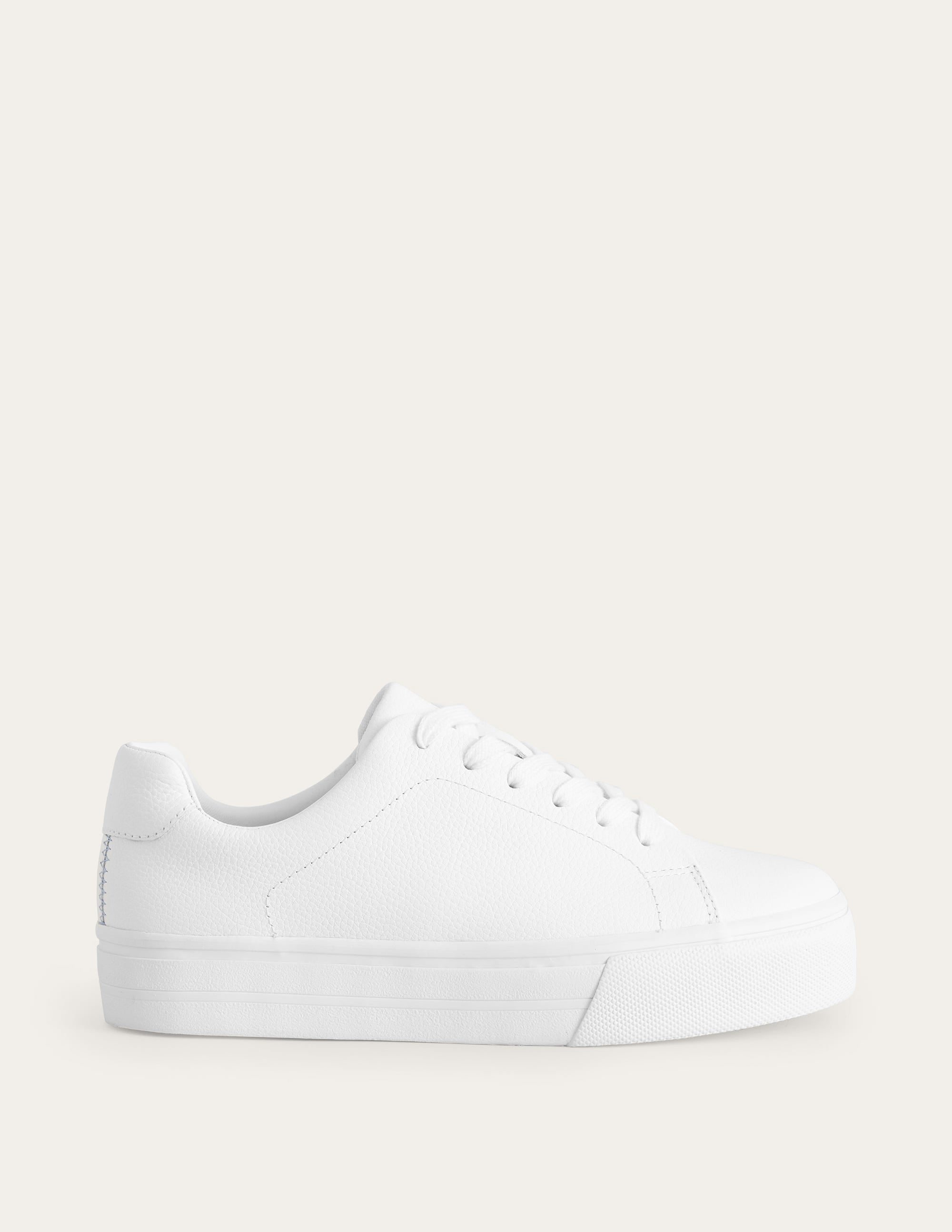  Flatform Trainers-White Tumbled Leather、mySite、ashleygrahame