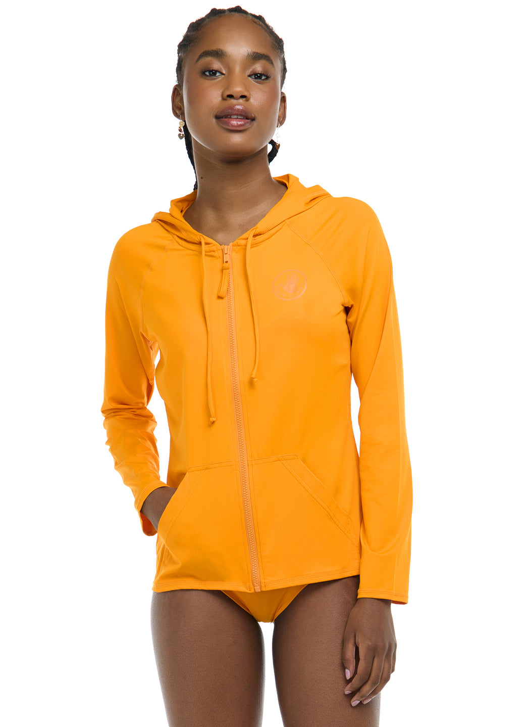 Body Glove Women's Smoothies Barbara Longsleeve UPF 50 Hooded Rash Guard、mySite、noshort