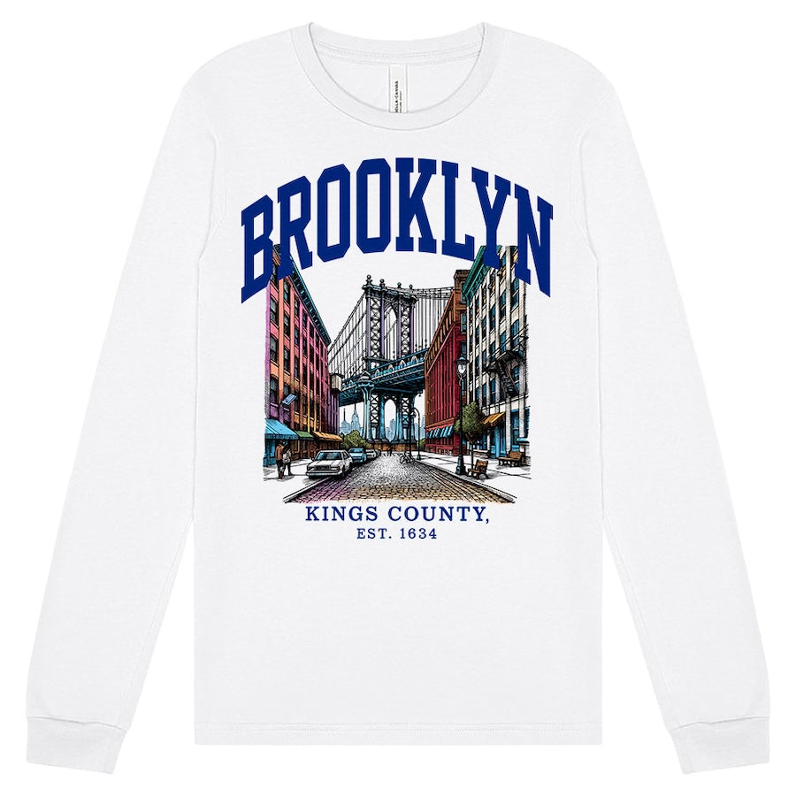 Brooklyn – DUMBO Kings County White Long Sleeve、mySite、vikingsvslions