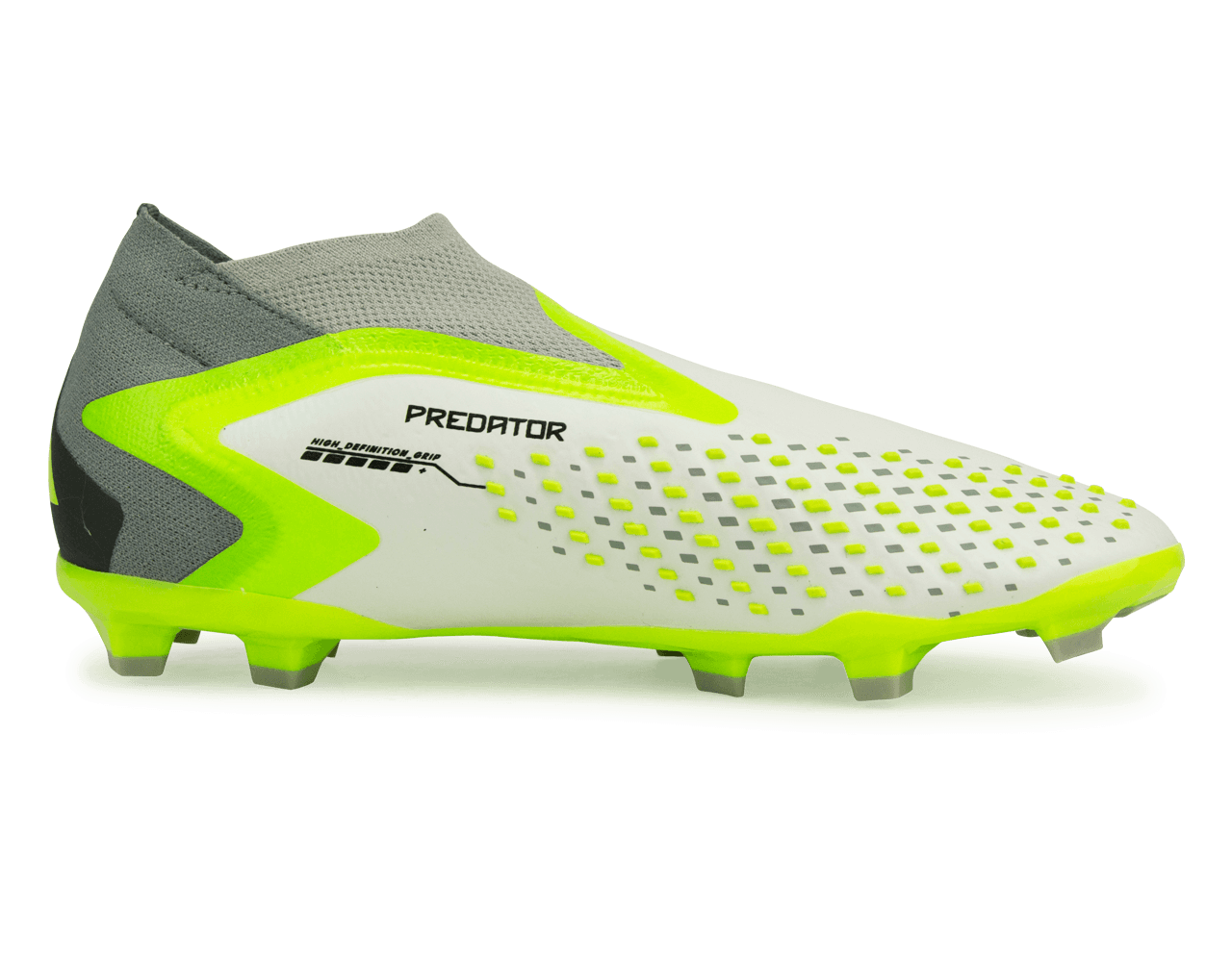 adidas Kids Predator Acccuracy+ FG White/Lucid Lemon、mySite、bottomscart