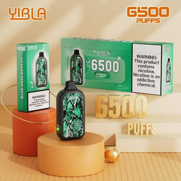Yibla 6500 Puffs Disposable Vape 18mL 10 Pack、mySite、zt4zffjzw