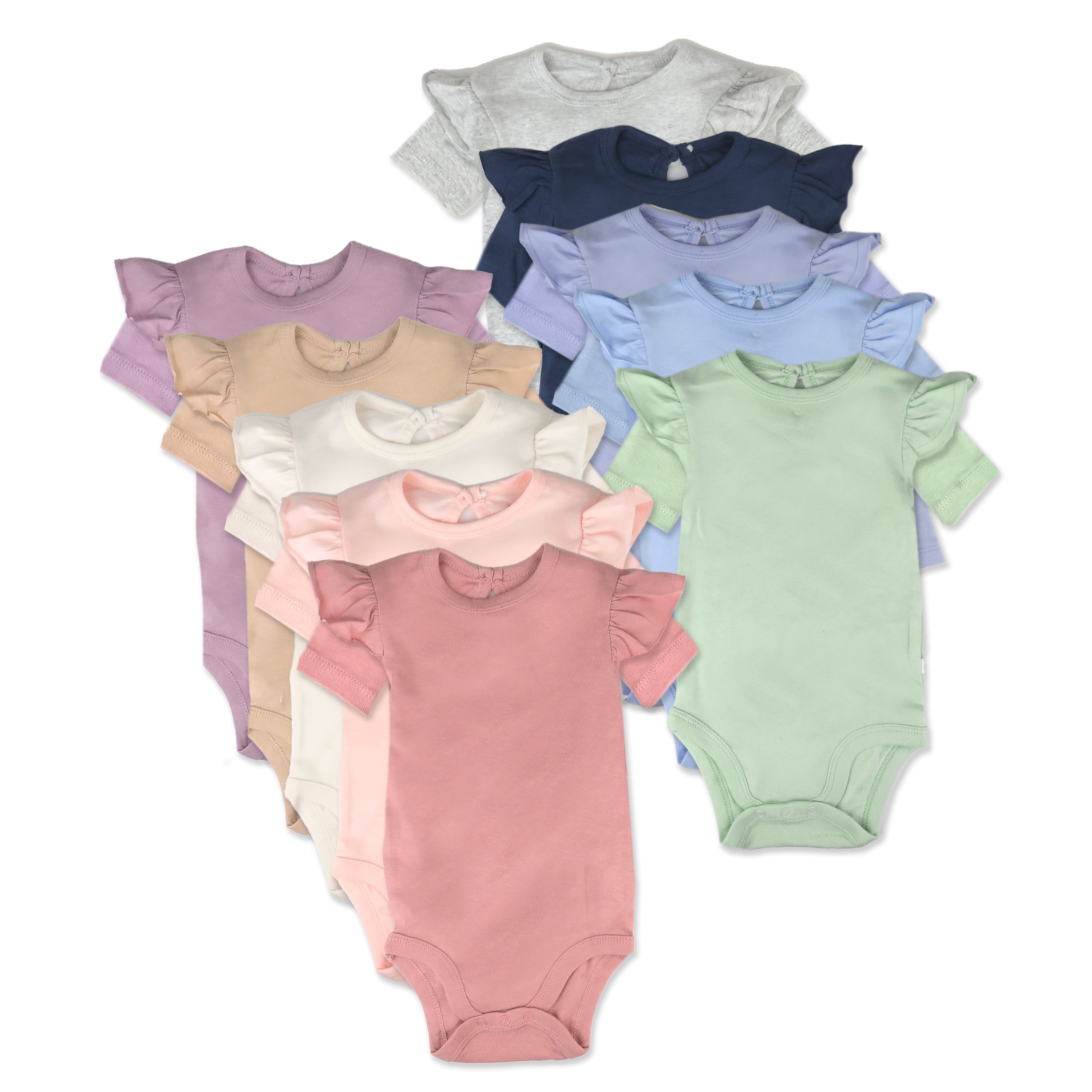  10-Pack Organic Cotton Short Sleeve Bodysuits、mySite、layawaytickets