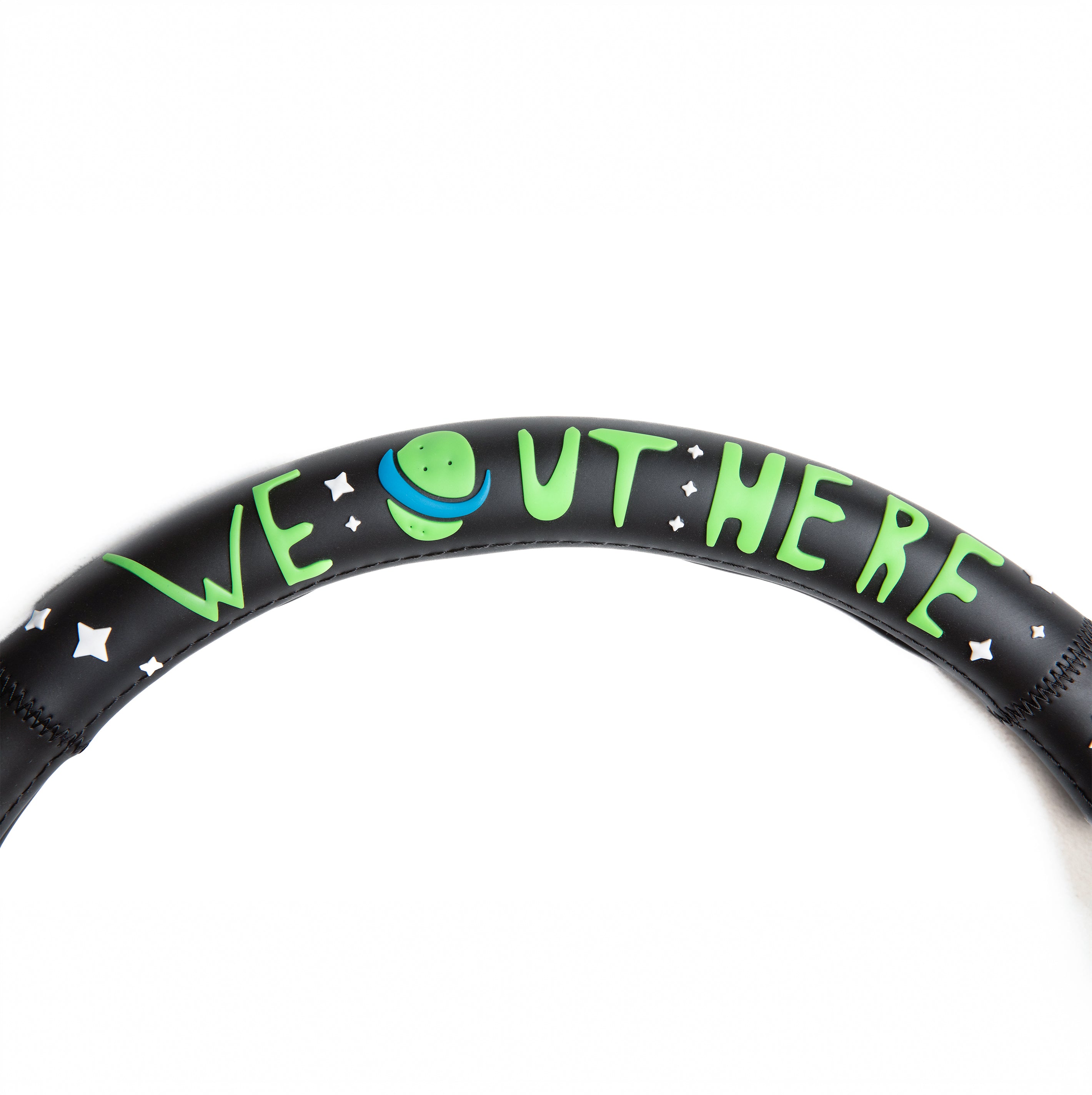  We Out Here Steering Wheel Cover (Black)、mySite、merchandisen