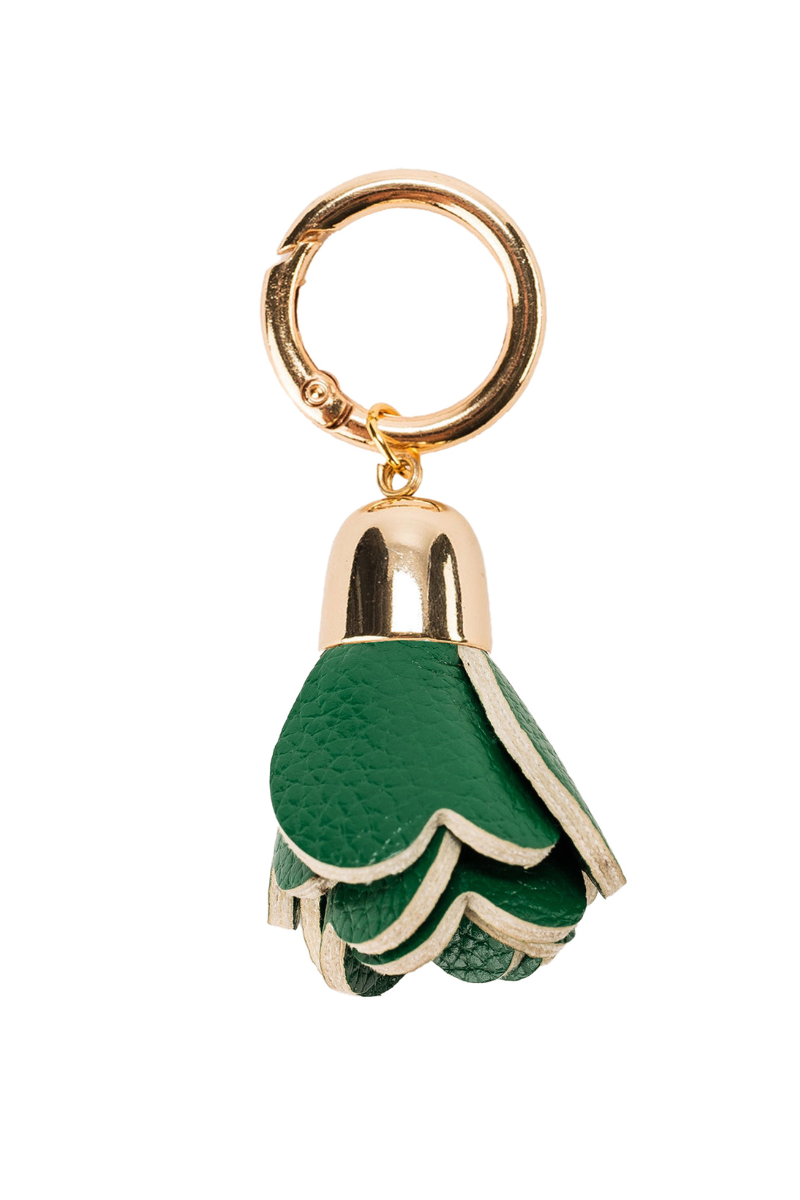 Leather Flower Tassel - Green、mySite、hinf8tx79