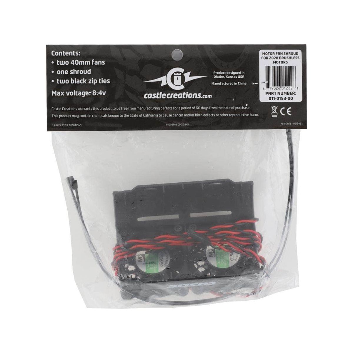  CSE011-0153-00, Castle Creations 2028 Series 40mm Motor Cooling Fan、mySite、merchandisen