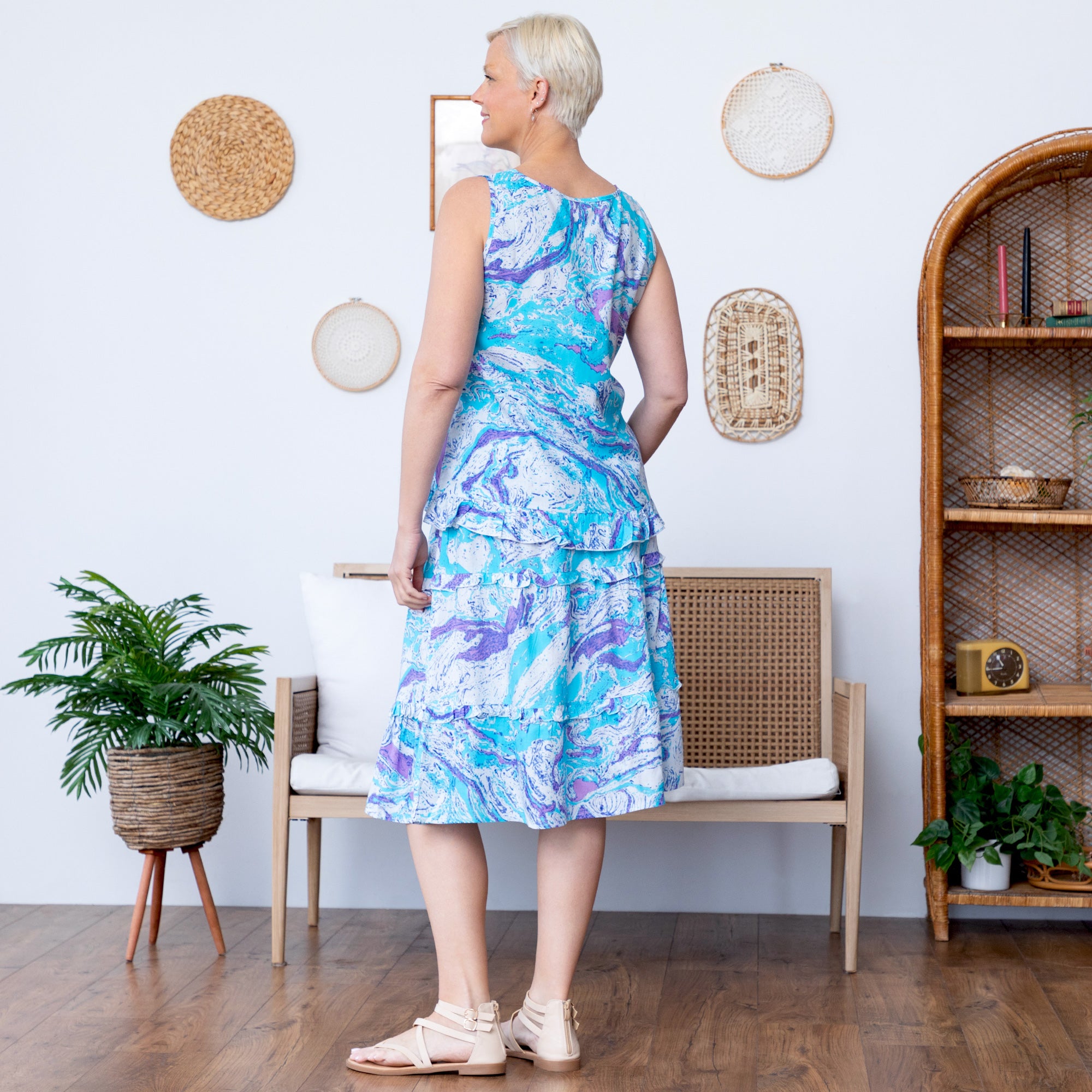 Swirl Dye Ruffle Separates、mySite、camillekostekn