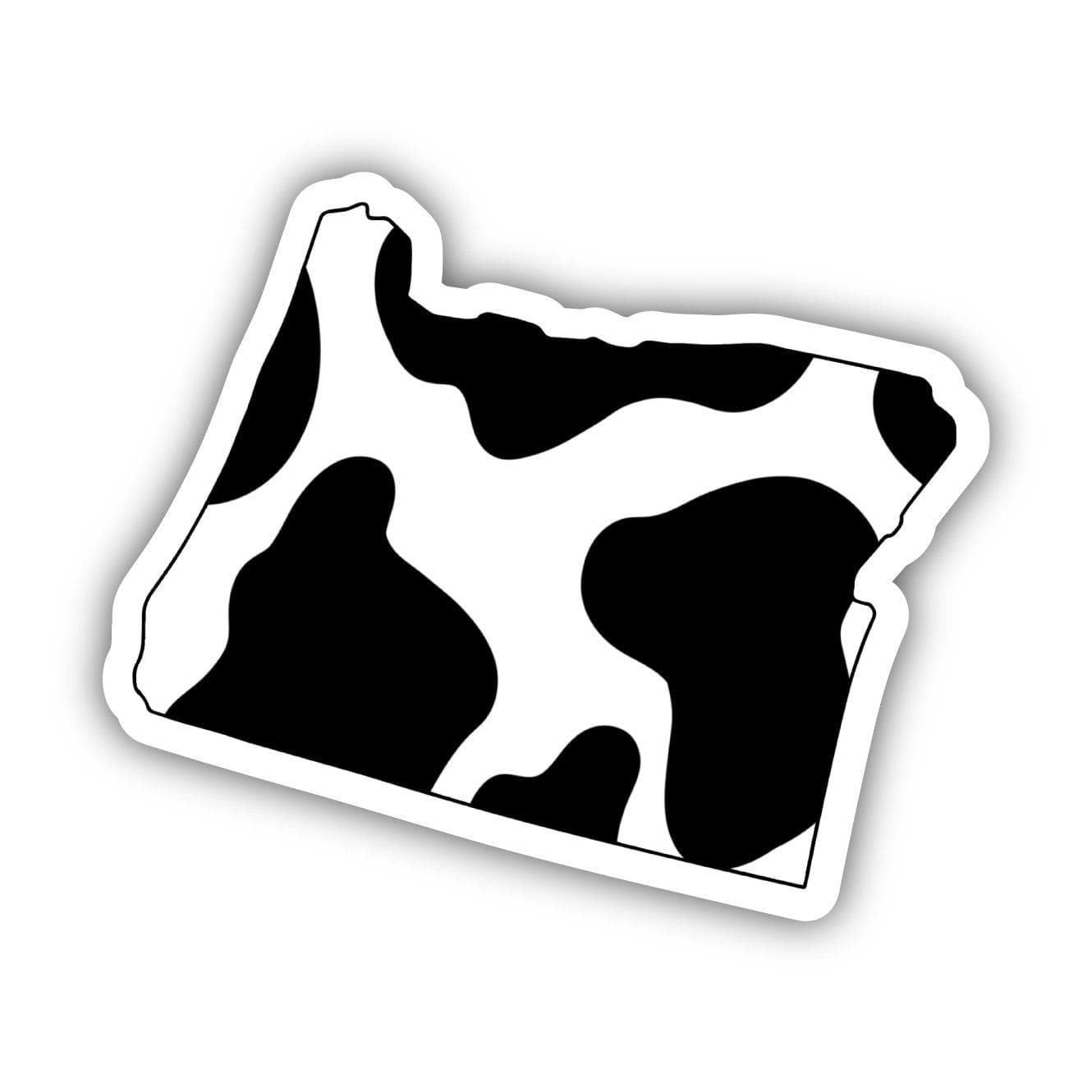  Oregon Cow Pattern Sticker、mySite、elrpsem3k