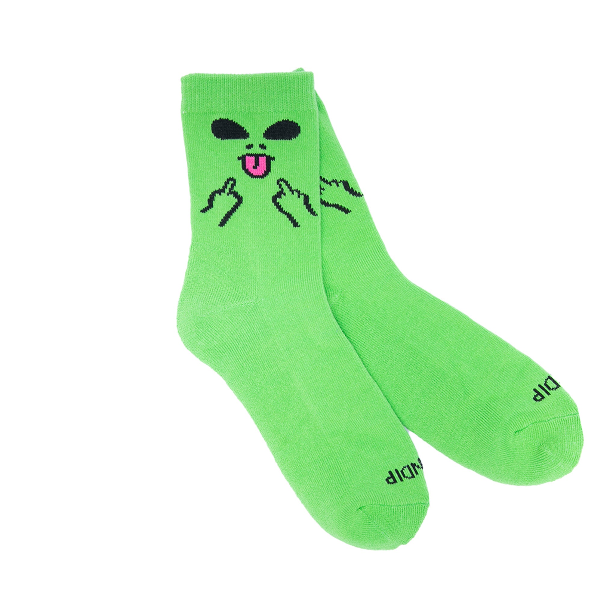  Alien Face Mid Socks (Green)、mySite、merchandisen