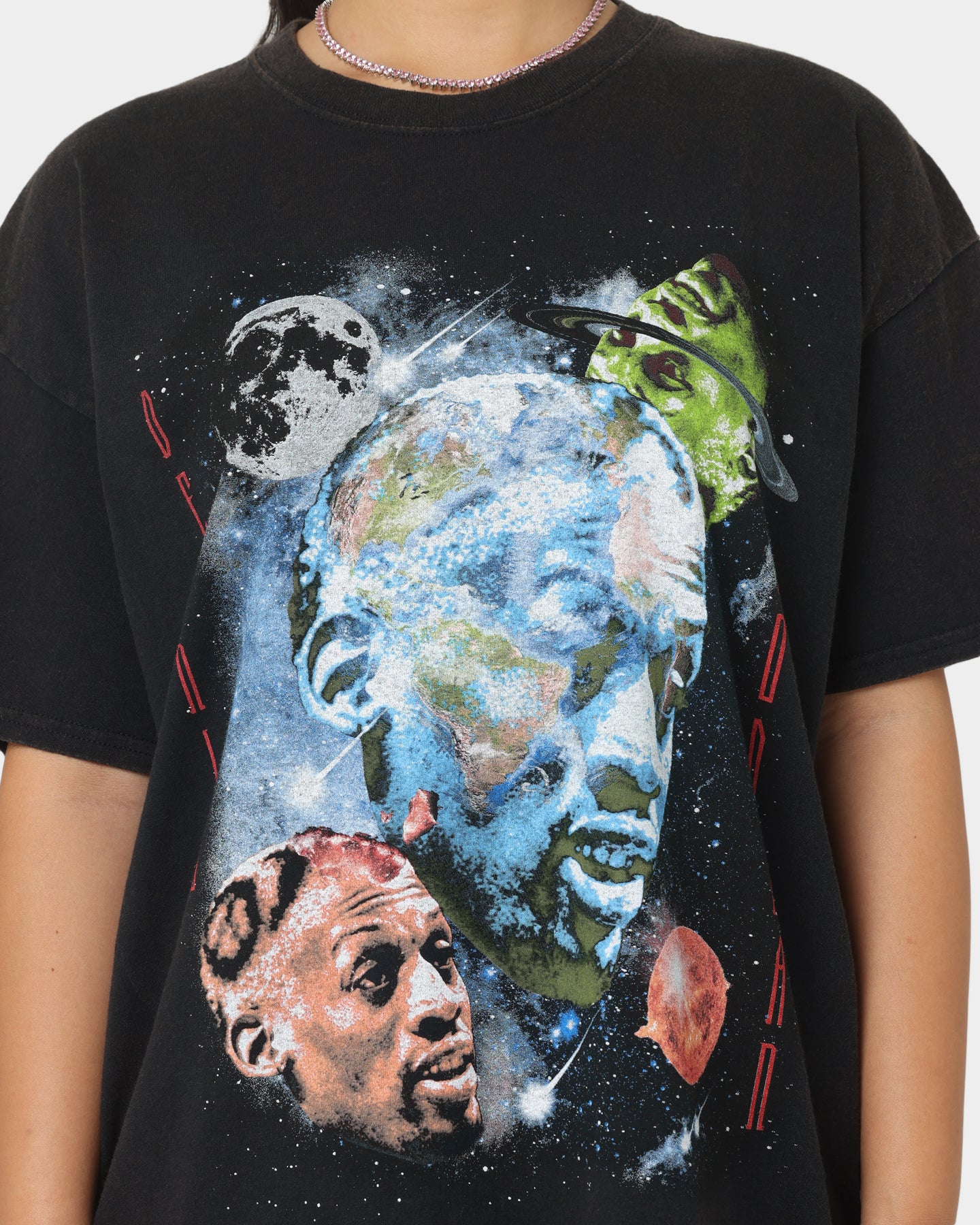 Rodman Brand Astro Head Vintage T-Shirt Black Wash、mySite、zt4zffjzw