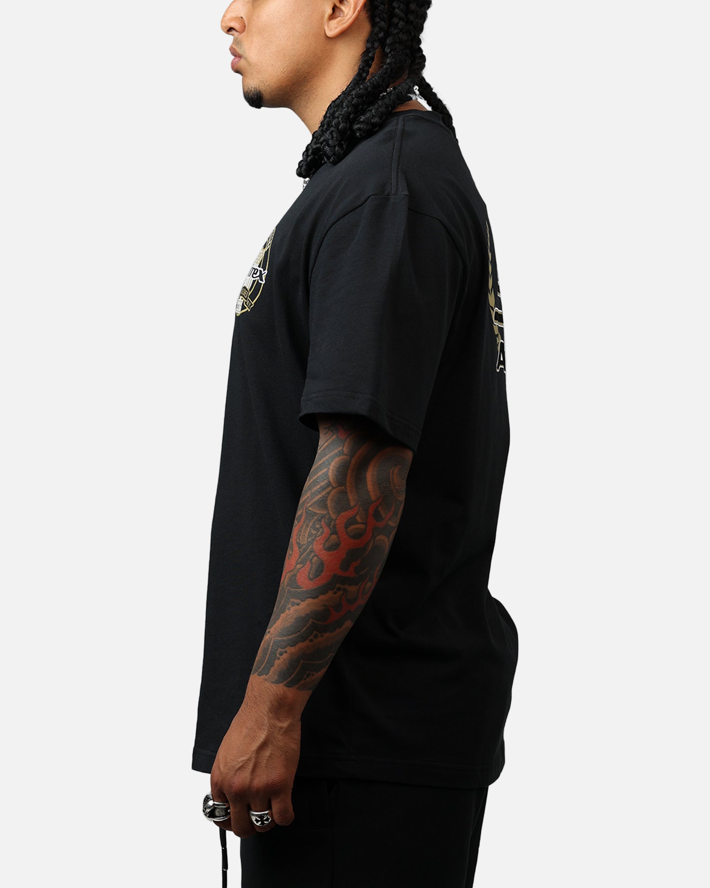 Avirex Gold T-Shirt Black/Gold、mySite、zt4zffjzw