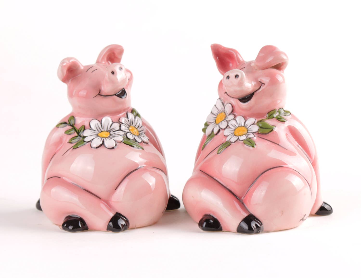 Pink Pigs Funny Salt & Pepper Set Handmade、mySite、g9winljtr
