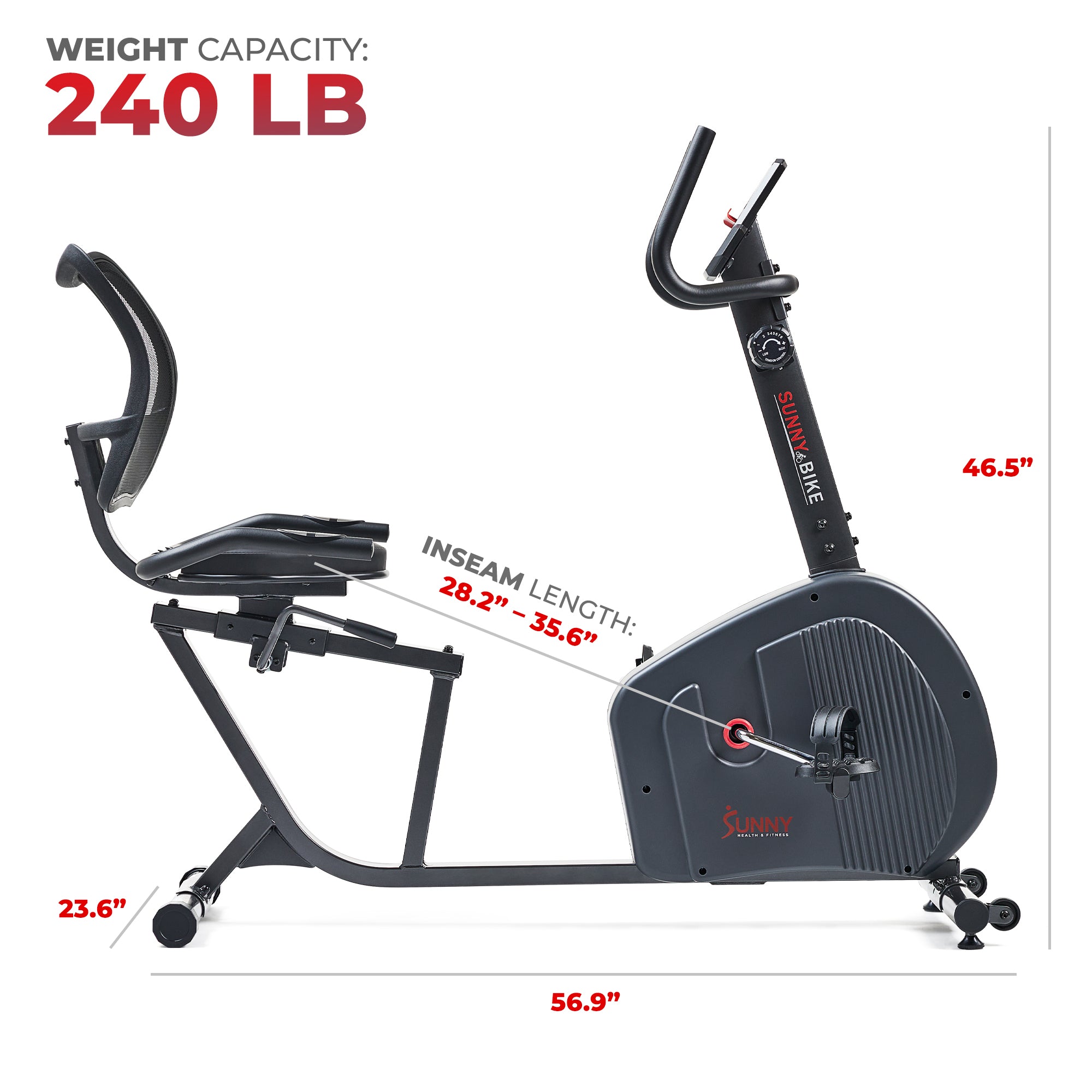  Endurance Series Magnetic Smart Recumbent Exercise Bike、mySite、ghnorth