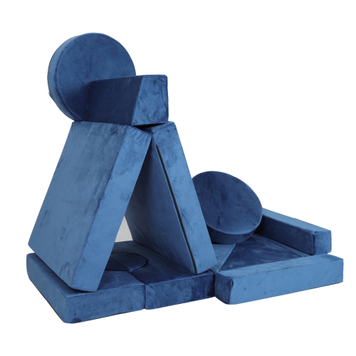 14pcs Kids Sofa Modular Play Couch,Child Sectional Sofa to Boost Creativity,Boys and Girls DIY Creativing Playroom Couch Furniture for Toddlers Conertible Foam and Floor Cushion,Gray、、casual